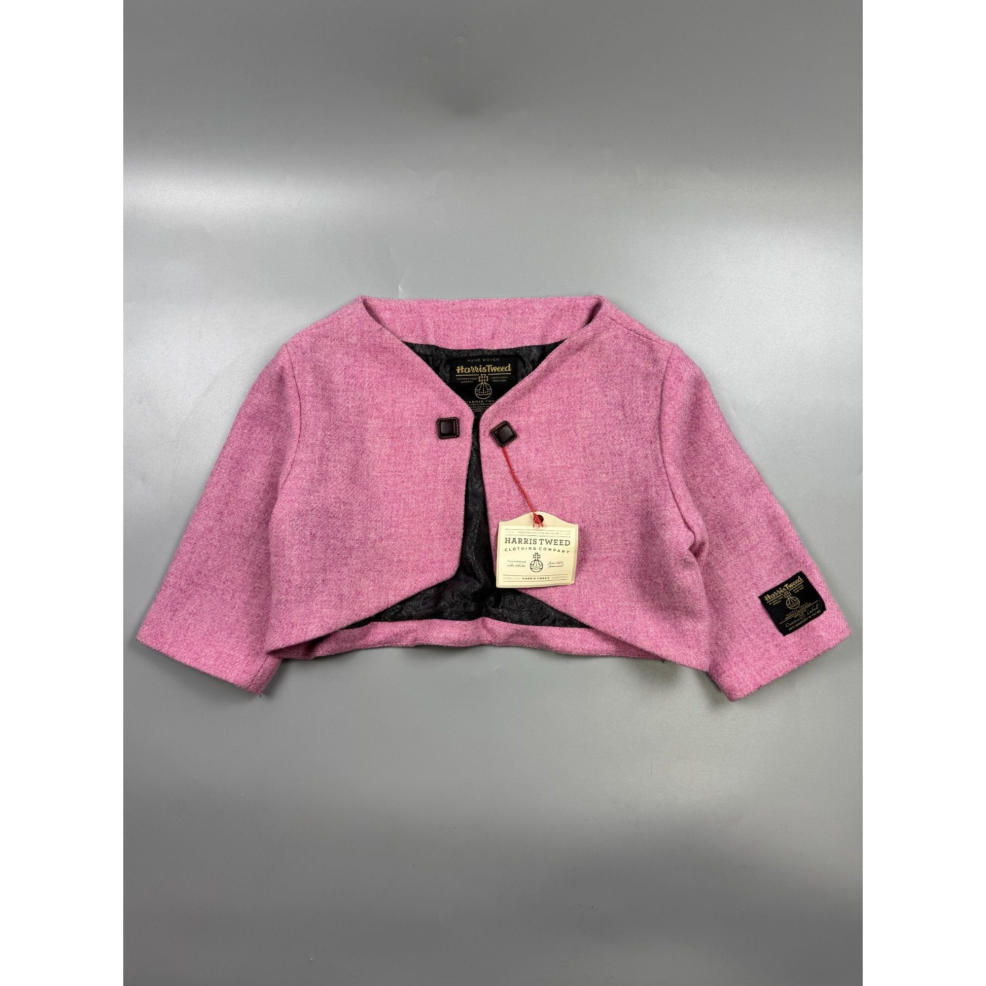 Harris Tweed Harris Tweed Shortened Pink Cardigan (Y1217) Size M / US 6-8 / IT 42-44 - 1 Thumbnail