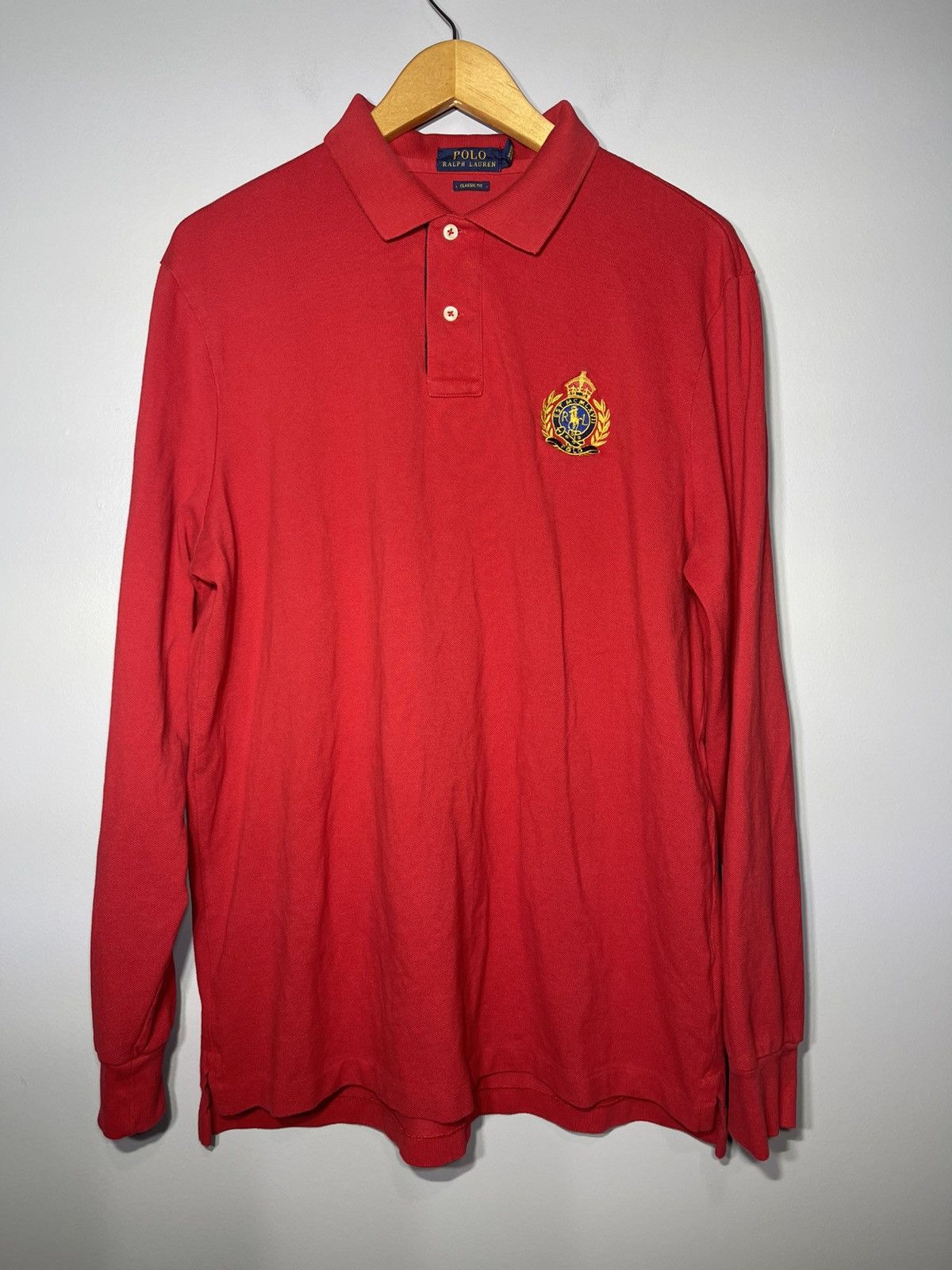 Polo Ralph Lauren Polo Ralph Lauren Shirt Sz L Crest Cookie Patch Classic Fit Size US L / EU 52-54 / 3 - 3 Thumbnail