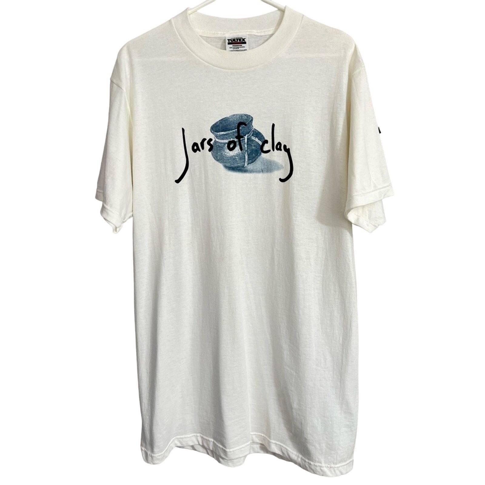 Tultex Vintage 90s Jars Of Clay Christian Cor 4:7 Tour Shirt 1997 Size US L / EU 52-54 / 3 - 1 Thumbnail