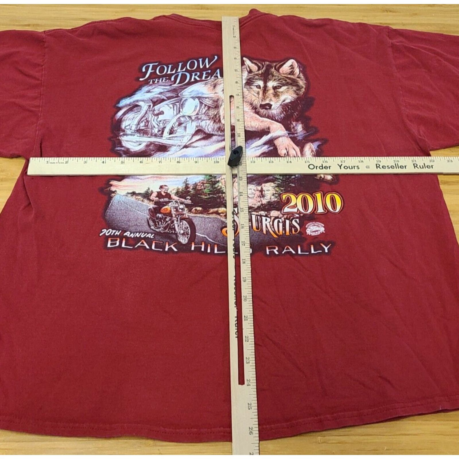 Gildan VINTAGE Sturgis 2010 Black Hills Rally 70th Annual Men's Size XL T-shirt Size US XL / EU 56 / 4 - 7 Thumbnail