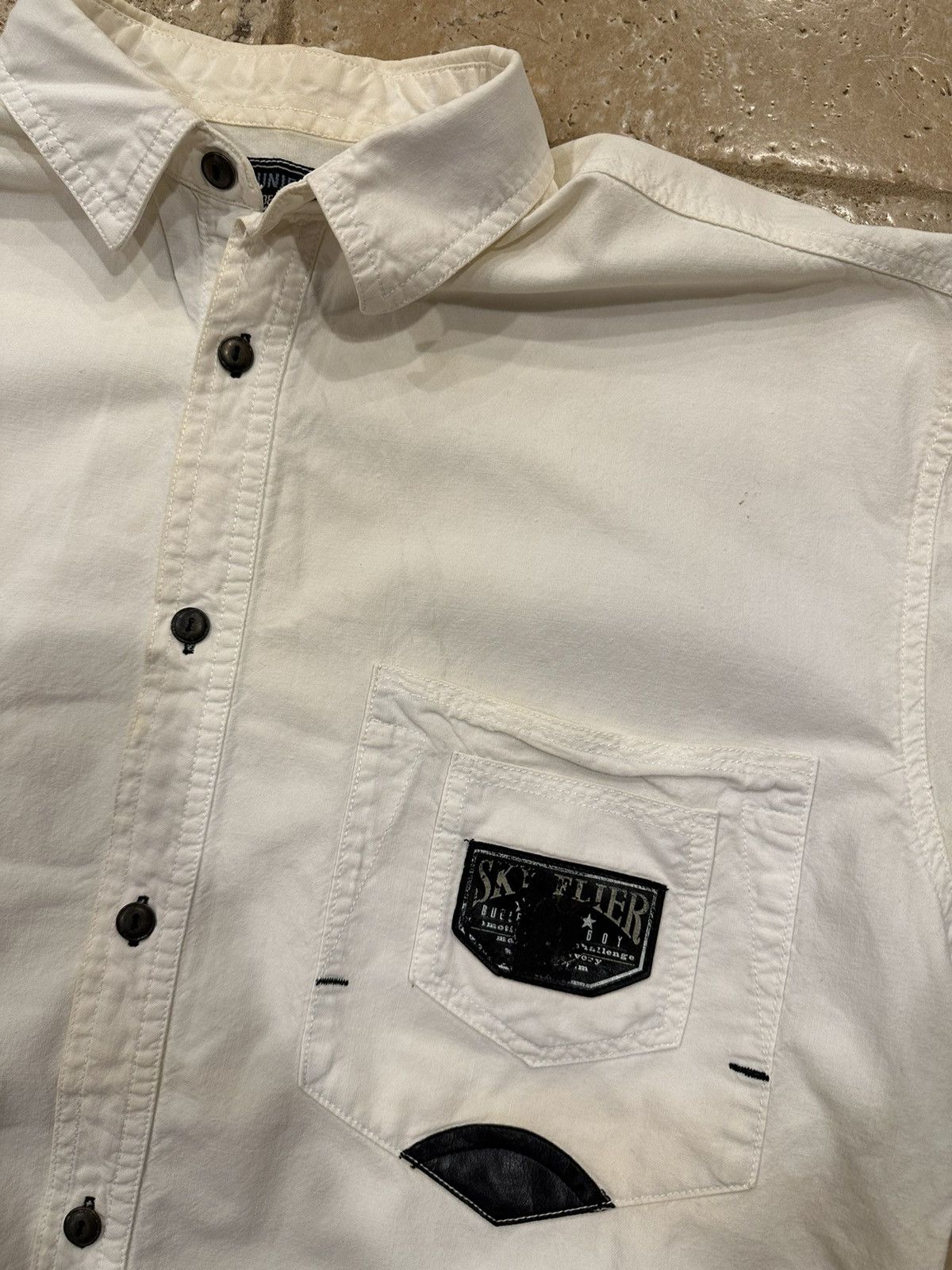Bugle Boy × Vintage Bugle Boy Vintage white Button Up Shirt Hardware Size US M / EU 48-50 / 2 - 8 Thumbnail
