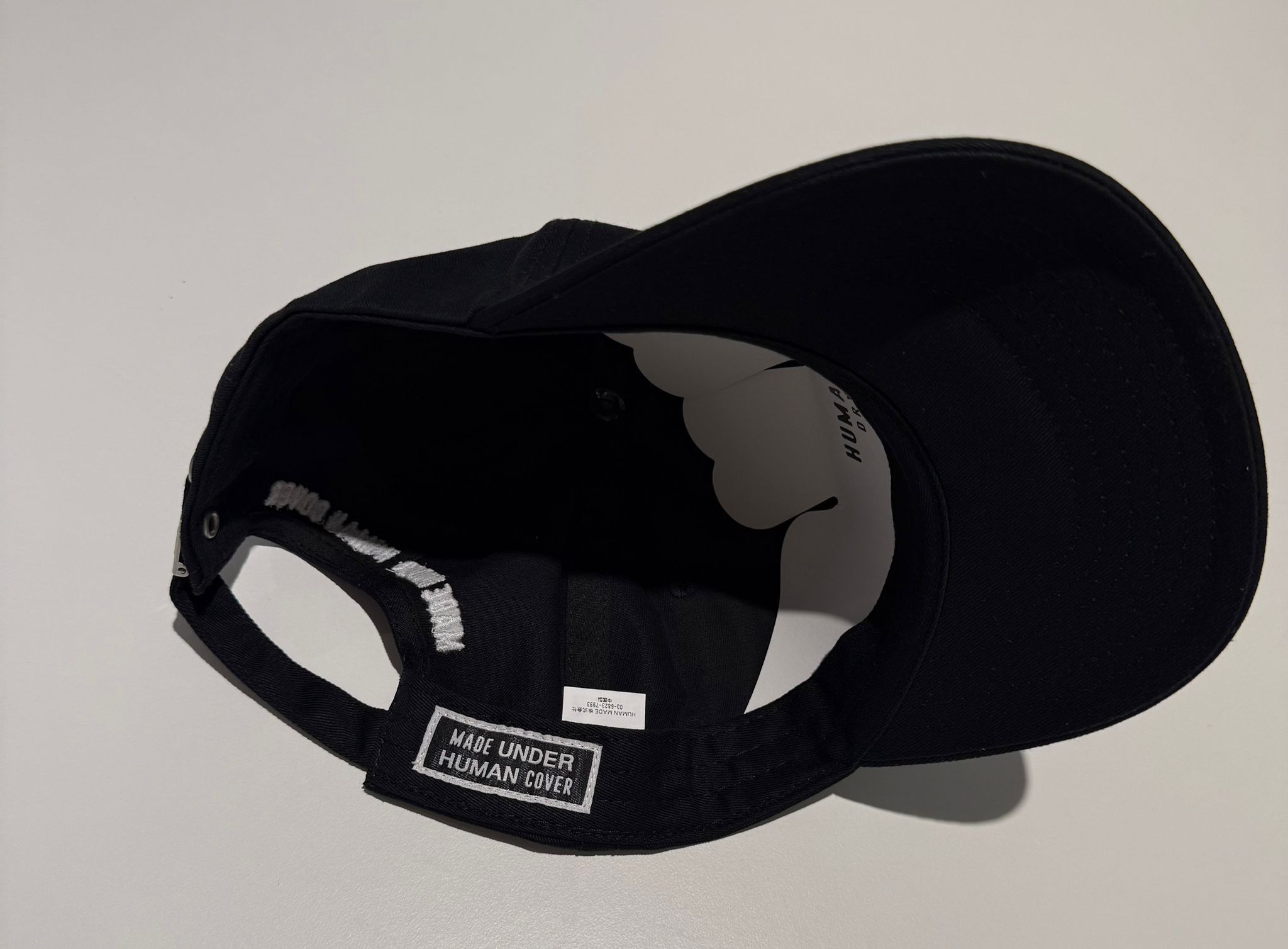 Human Made × Undercover HUMAN MADE x UNDERCOVER 6PANEL BLACK CAP 2025 Size ONE SIZE - 3 Thumbnail