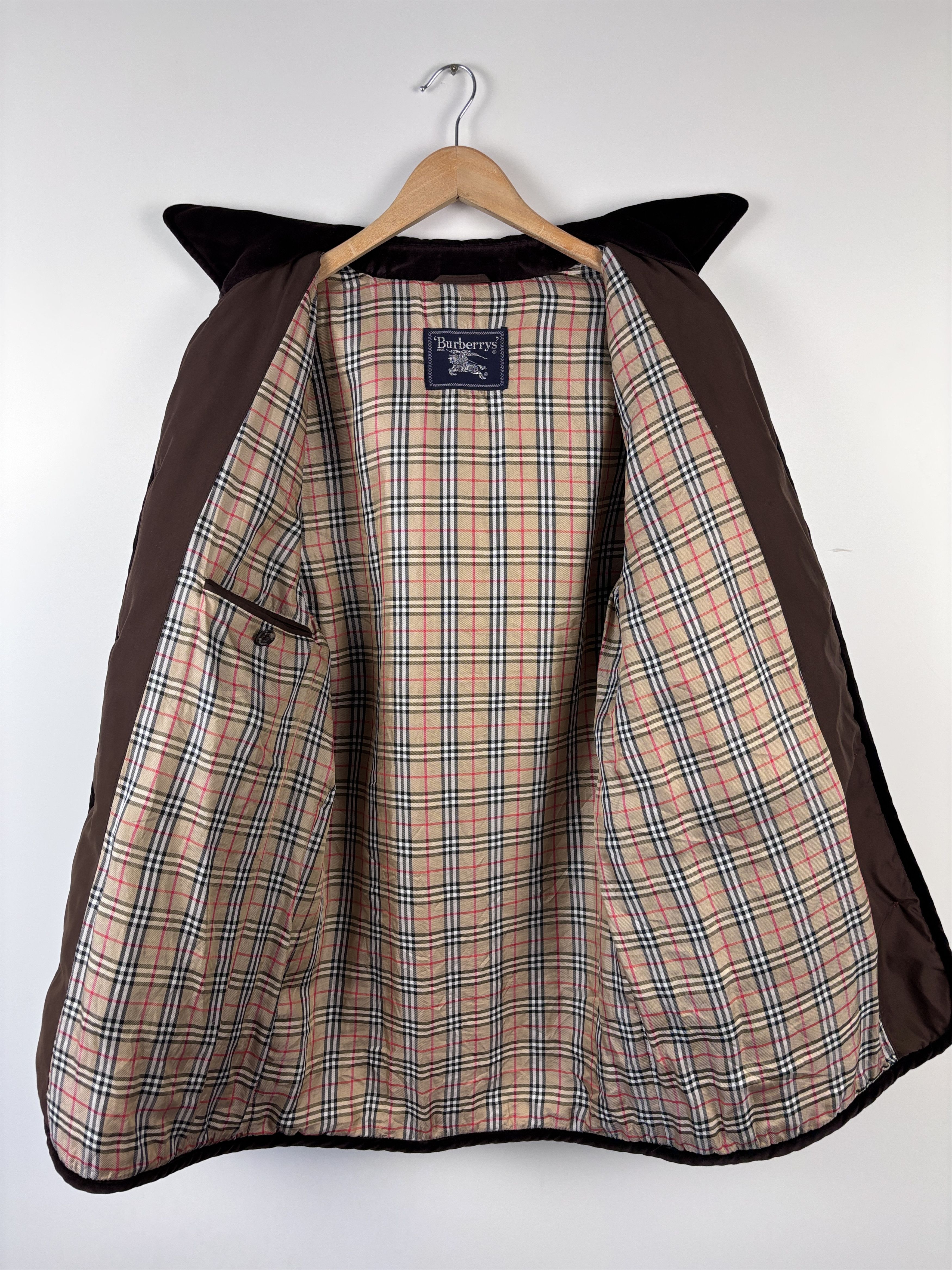 Burberry × Vintage Vintage Burberrys Nova Check Quilted Jacket Coat Brown 36 Size L / US 10 / IT 46 - 4 Thumbnail