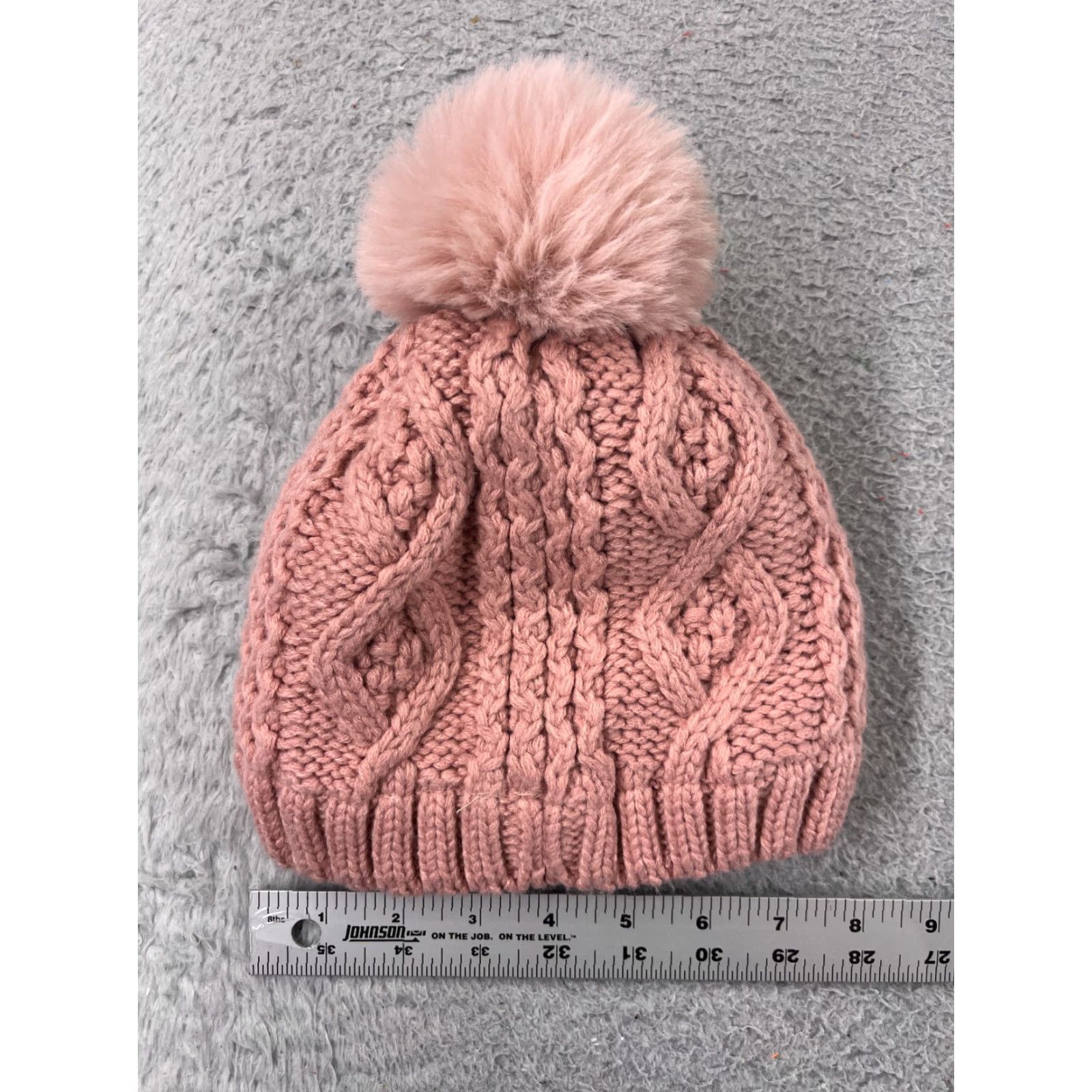 Vintage Evsie Beanie Women One Size Pink Knit Lined Logo Ski Hat Womens Size ONE SIZE - 3 Thumbnail