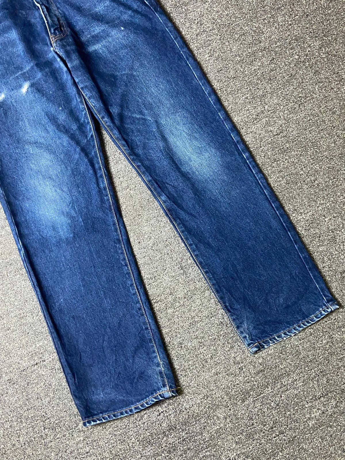 Japanese Brand × Other × Vintage Unique Clothing Warehouse Straight Cut Denim Jeans (128) Size US 30 / EU 46 - 5 Thumbnail