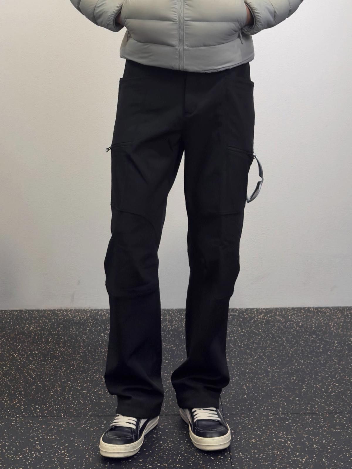 Japanese Brand Gray Straight Leg Cargo Pants, Streetwear Pants Size US 32 / EU 48 - 3 Thumbnail
