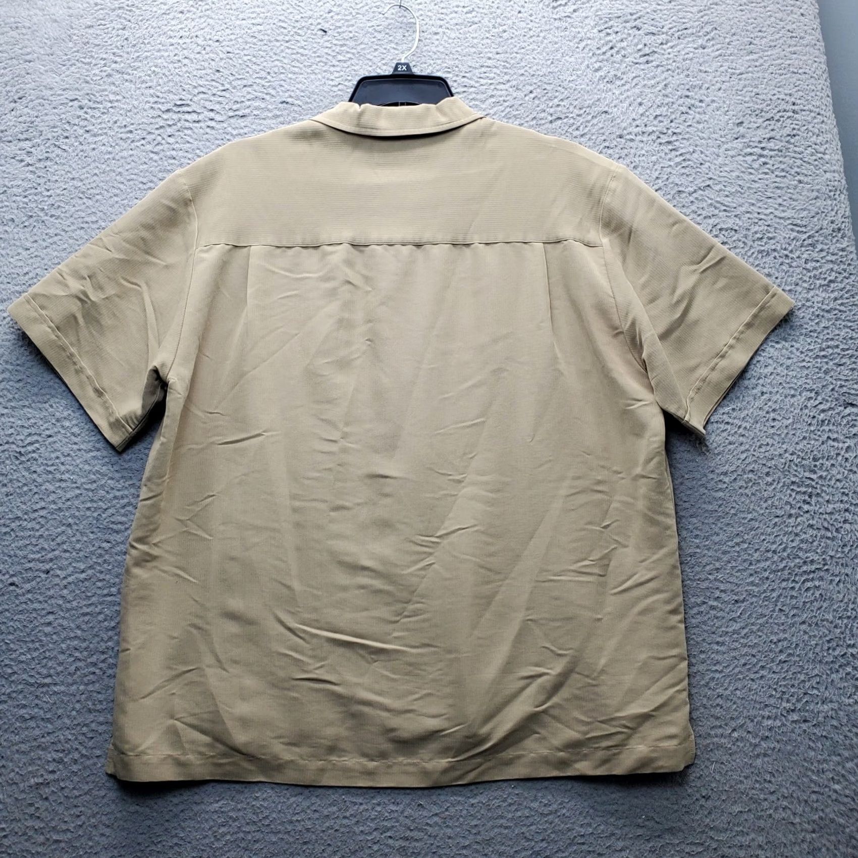 Vintage Havana Button-Up Shirt Mens XL Brown Rayon Short Sleeve Embroidered Side Slit Button-Up Shirt Size US XL / EU 56 / 4 - 2 Thumbnail