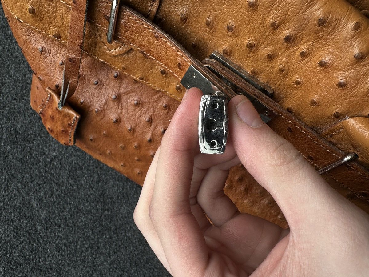 Other 🚨 WOMEN OSTRICH BROWN BIRKIN HAND BAG LUXURY kelly hermes Size ONE SIZE - 12 Thumbnail