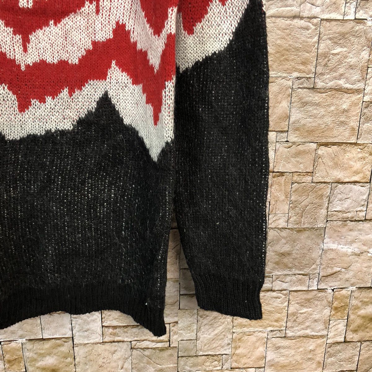 Homespun Knitwear × Japanese Brand KJ Collection Red Knitwear #A1107 Size M / US 6-8 / IT 42-44 - 8 Thumbnail