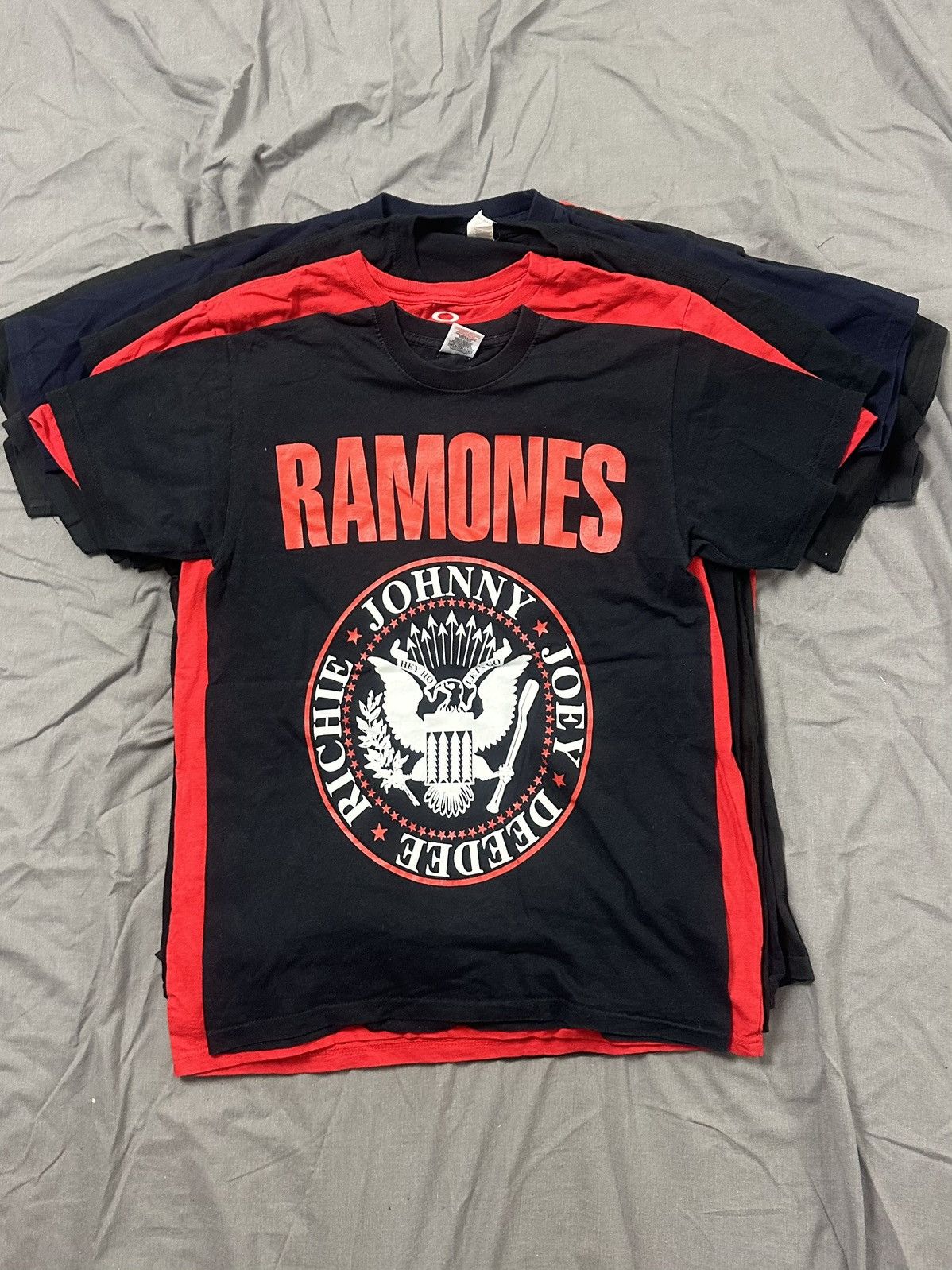 Pre-owned Band Tees X Rock T Shirt Ramones Vintage Tee Big Logo Size S 00s In Black
