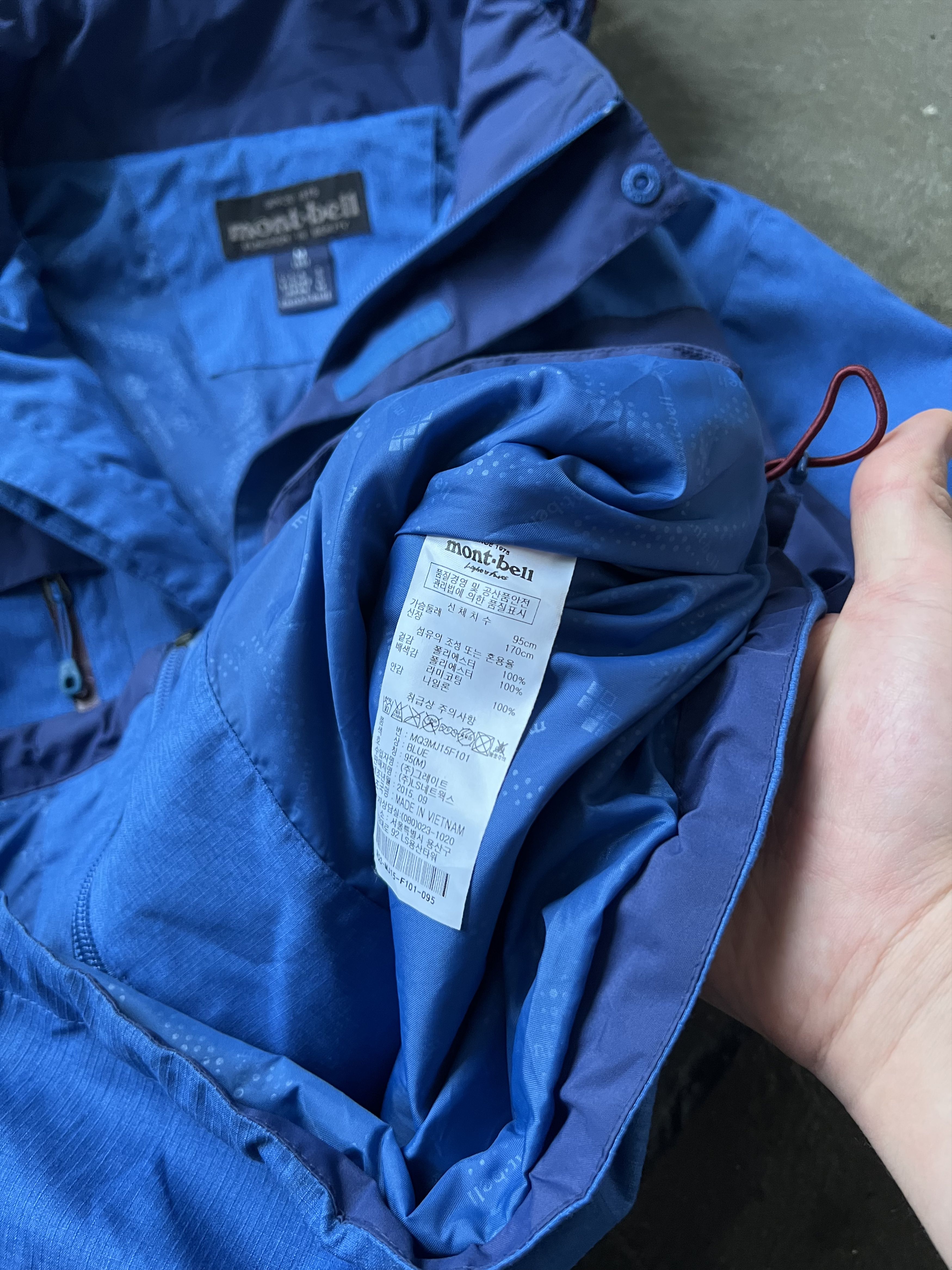 Montbell Montbell Waterproof Hooded Jacket Blue Size US L / EU 52-54 / 3 - 3 Thumbnail