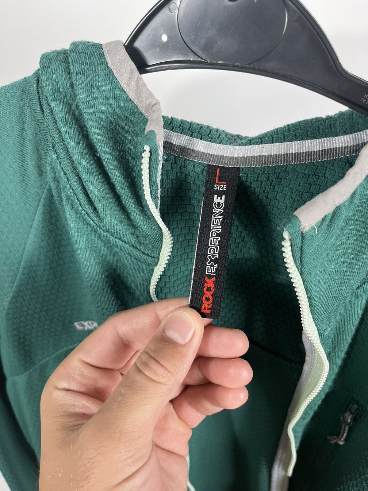 Other Rock Experience Women’s Green Hoodie Zip Fleece Jacket Size L / US 10 / IT 46 - 6 Thumbnail