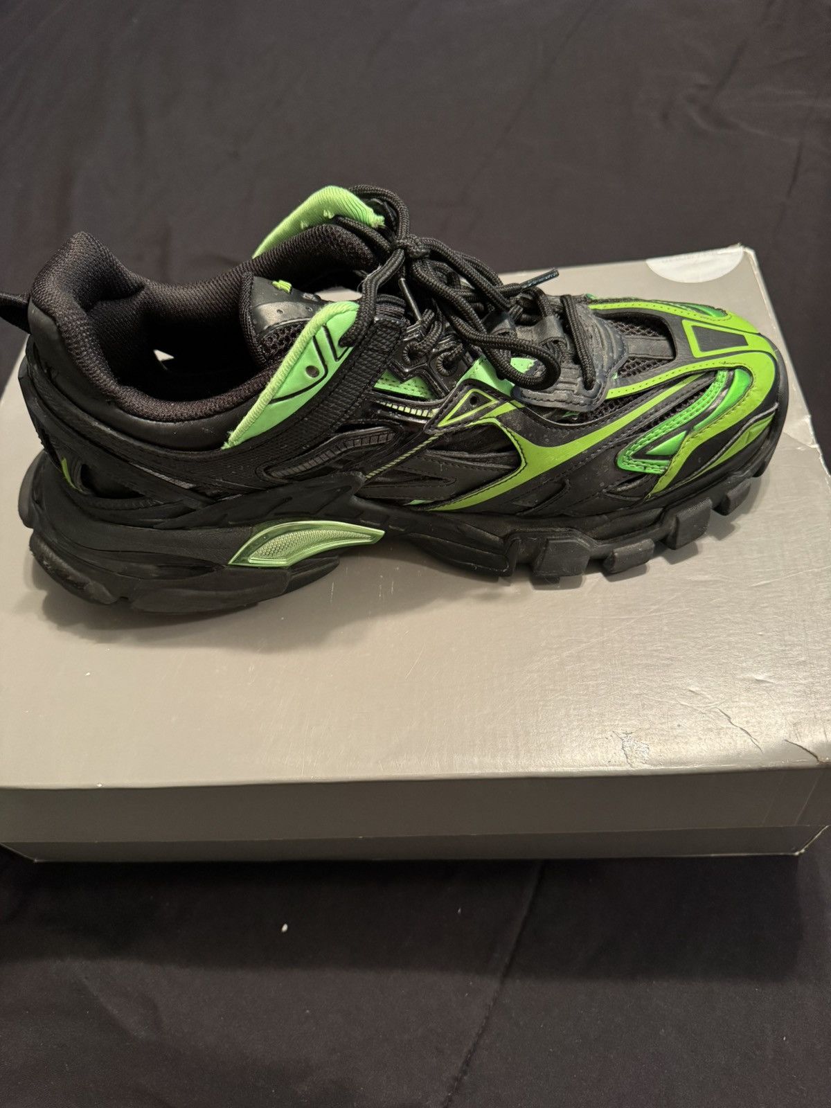 Balenciaga Balenciago Track.2 Black Green Size US 10 / EU 43 - 5 Thumbnail