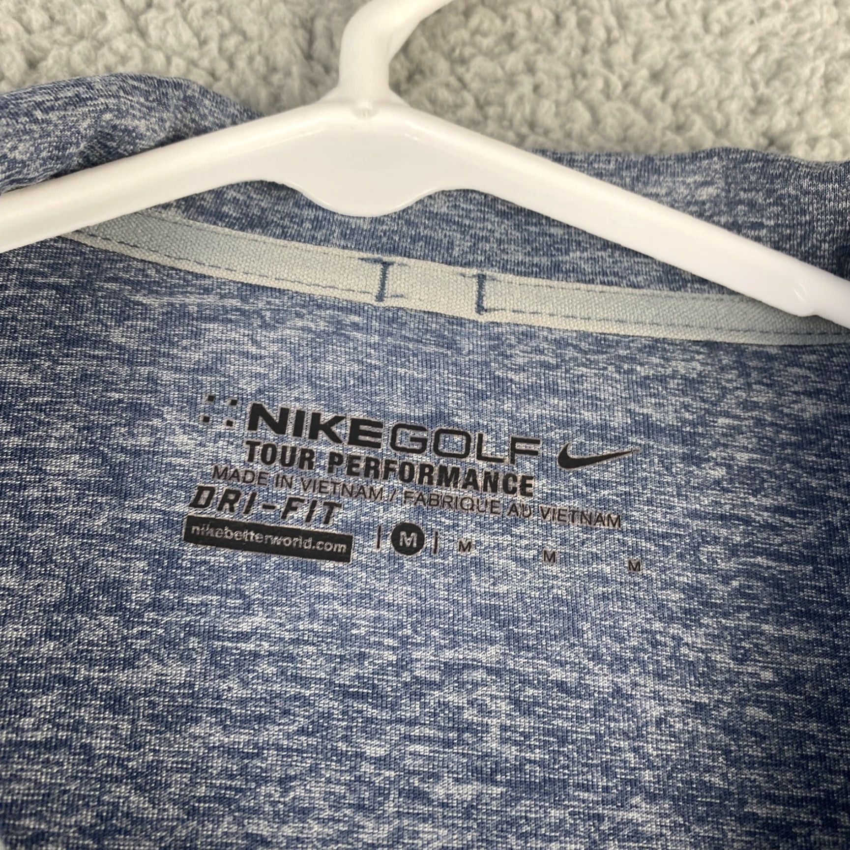 Nike Nike Dri Fit Men's Player Golf Polo Shirt Gray Size M Relaxed/ 38-12 Size US M / EU 48-50 / 2 - 4 Thumbnail