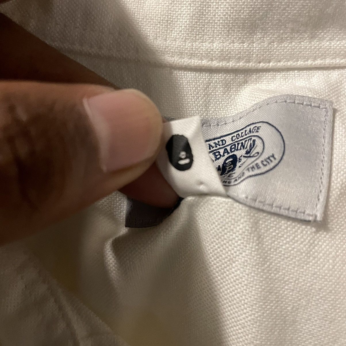 Bape Beautiful Bape Wording Ape Shall Never Kill Ape Button Ups Size US XL / EU 56 / 4 - 5 Thumbnail