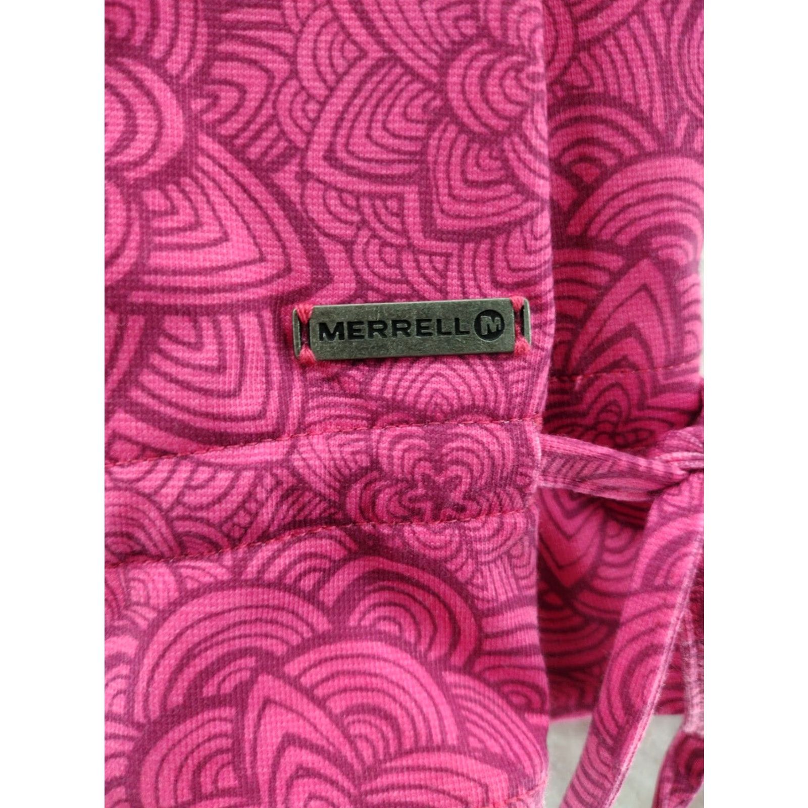 Merrell Merrell Shirt Womens M Short Sleeve Casual Purple pink red Henley Button T-Shirt Basic All Seasons Modern Regular Size M / US 6-8 / IT 42-44 - 2 Thumbnail