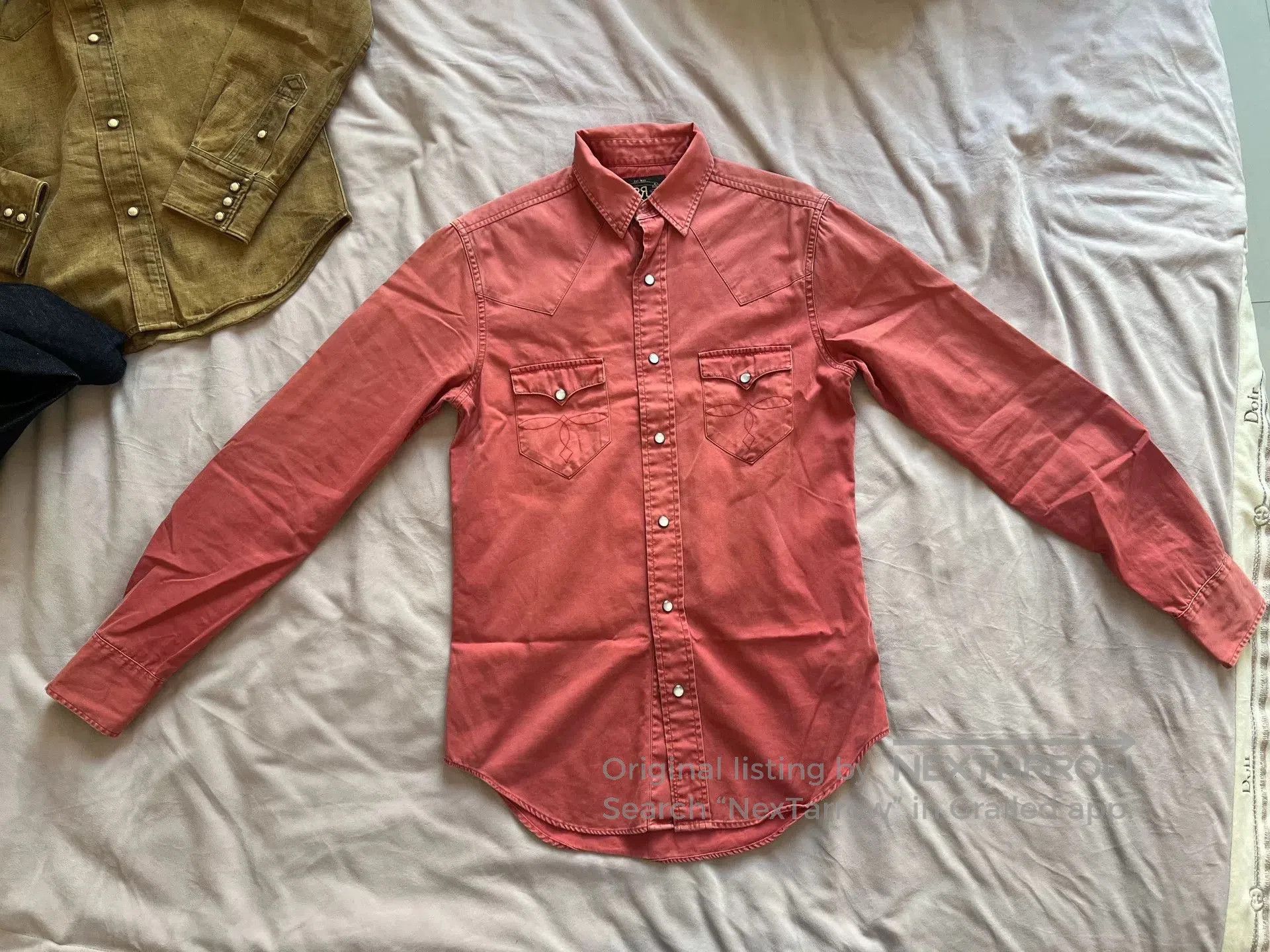 RRL Ralph Lauren classic ralph lauren western shirt in watermelon. Size US XS / EU 42 / 0 - 1 Thumbnail