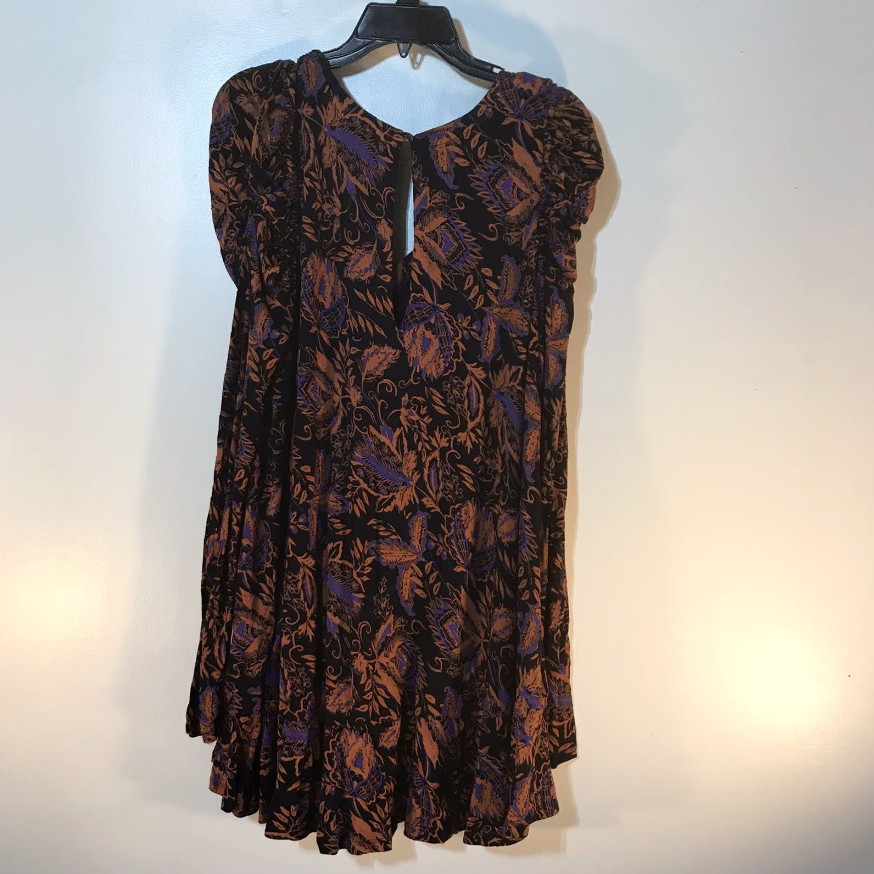 Free People Free People Multicolor Floral Ruffle Asymmetrical Dress Womens Size S, Long Sleeve, Fit & Flare, Lightweight, Casual Party Size S / US 4 / IT 40 - 4 Thumbnail