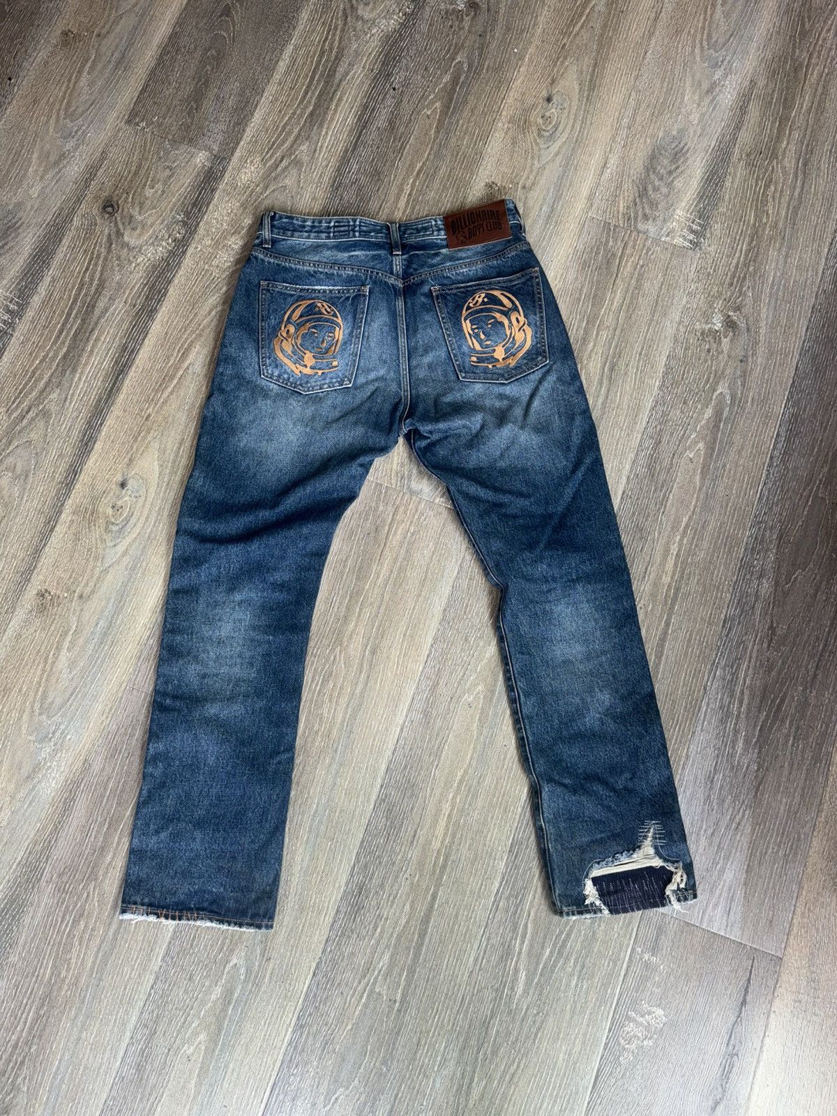 Billionaire Boys Club Billionaire Boys Club BB Distressed Fit Jeans Size US 32 / EU 48 - 5 Thumbnail