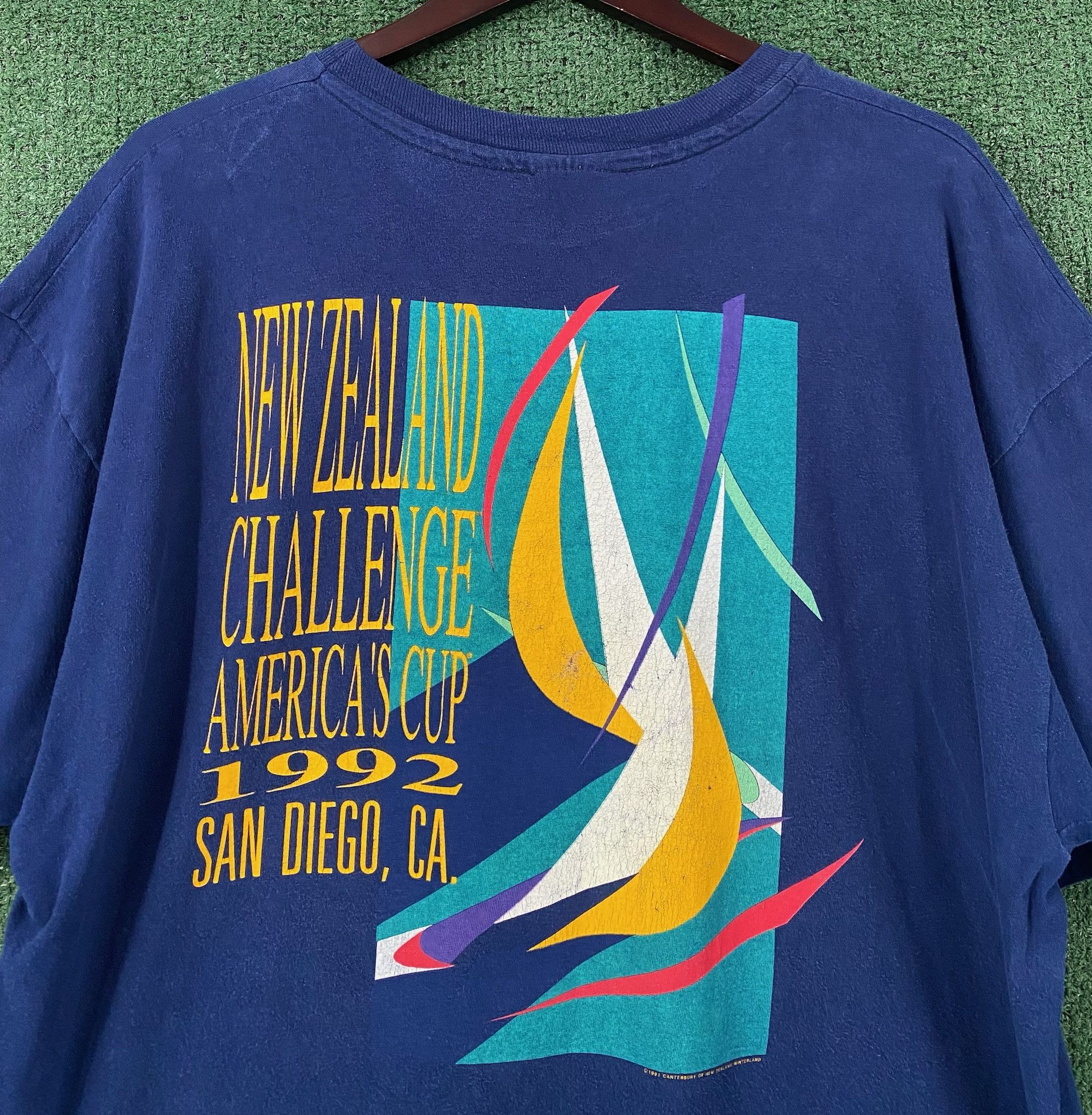 Vintage 1992 New Zealand Challenge Sailing America’s Cup T-Shirt 2XL Size US XXL / EU 58 / 5 - 4 Thumbnail