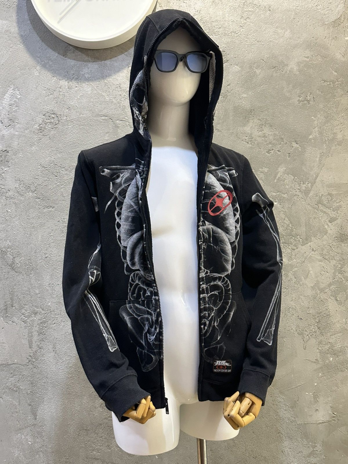 No Fear 2000s No Fear Skeleton Full Zip Hoodie Size US M / EU 48-50 / 2 - 8 Thumbnail