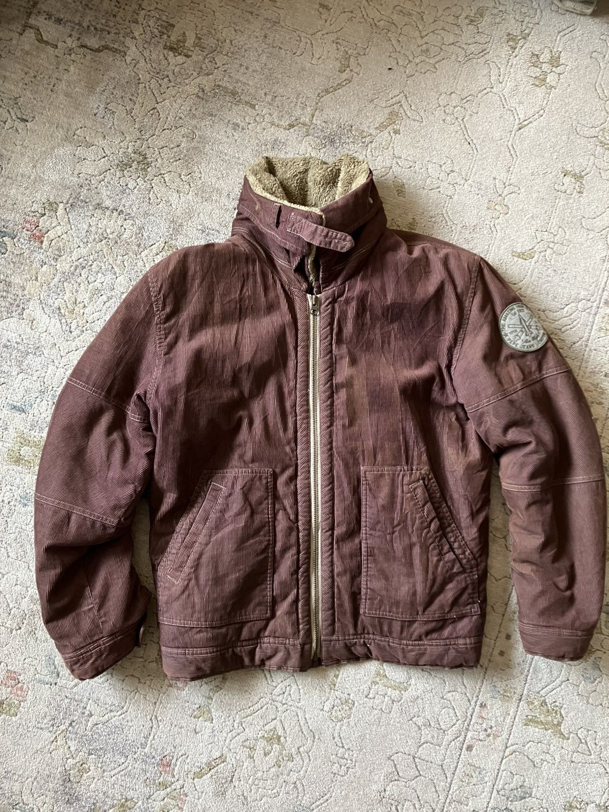 Pepe Jeans Burgundy Pepe Jeans Vintage Corduroy Lined Jacket Size US L / EU 52-54 / 3 - 1 Thumbnail