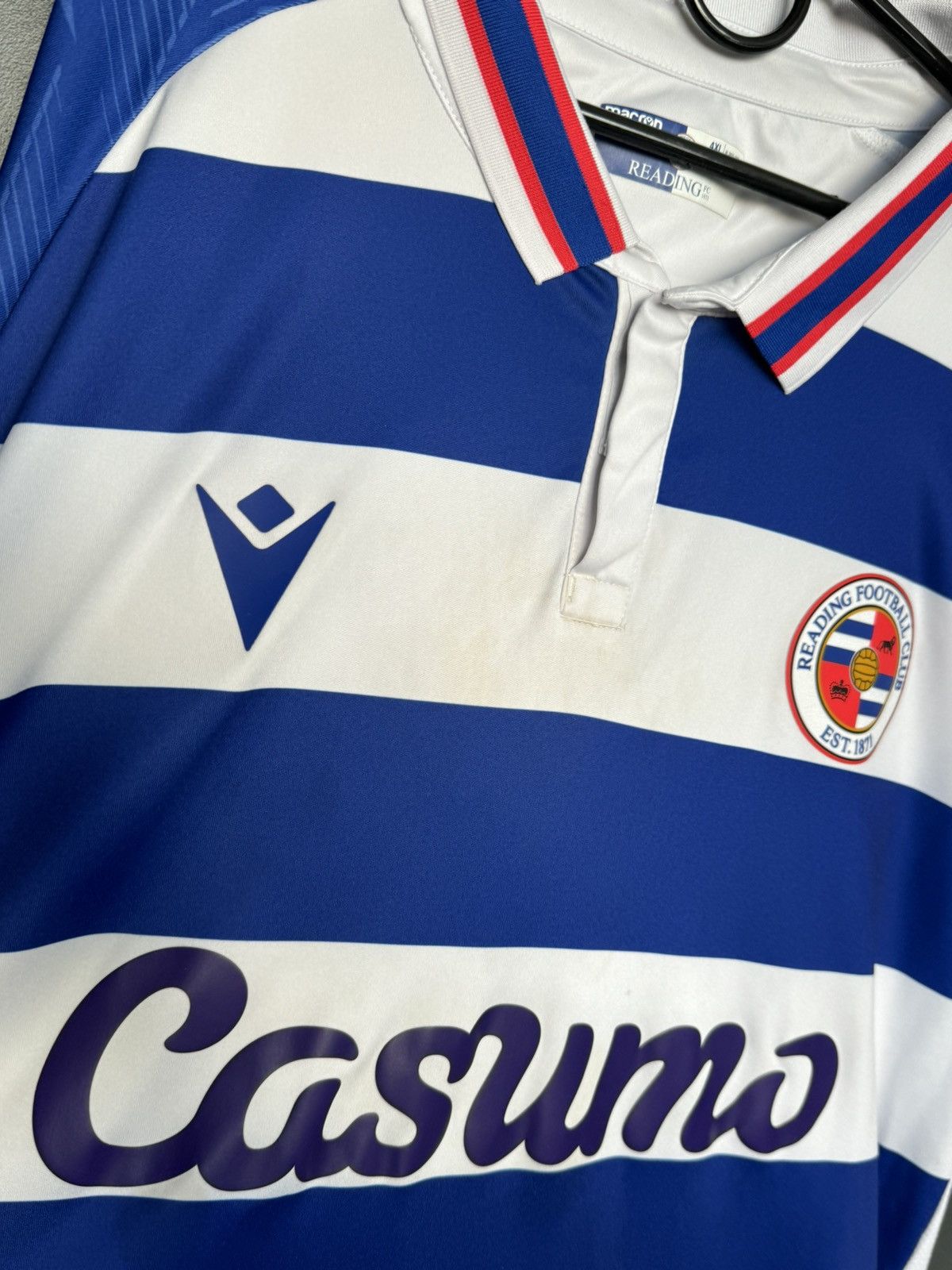 Macron 4XL Reading 20/21 Home Football Jersey Size US XXL / EU 58 / 5 - 9 Thumbnail