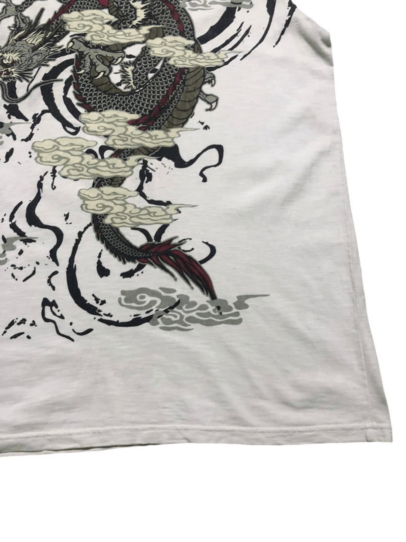 Japanese Brand Sukajan T-shirt Dragon Over Print Shirt Sleeve Tee Size US L / EU 52-54 / 3 - 10 Thumbnail