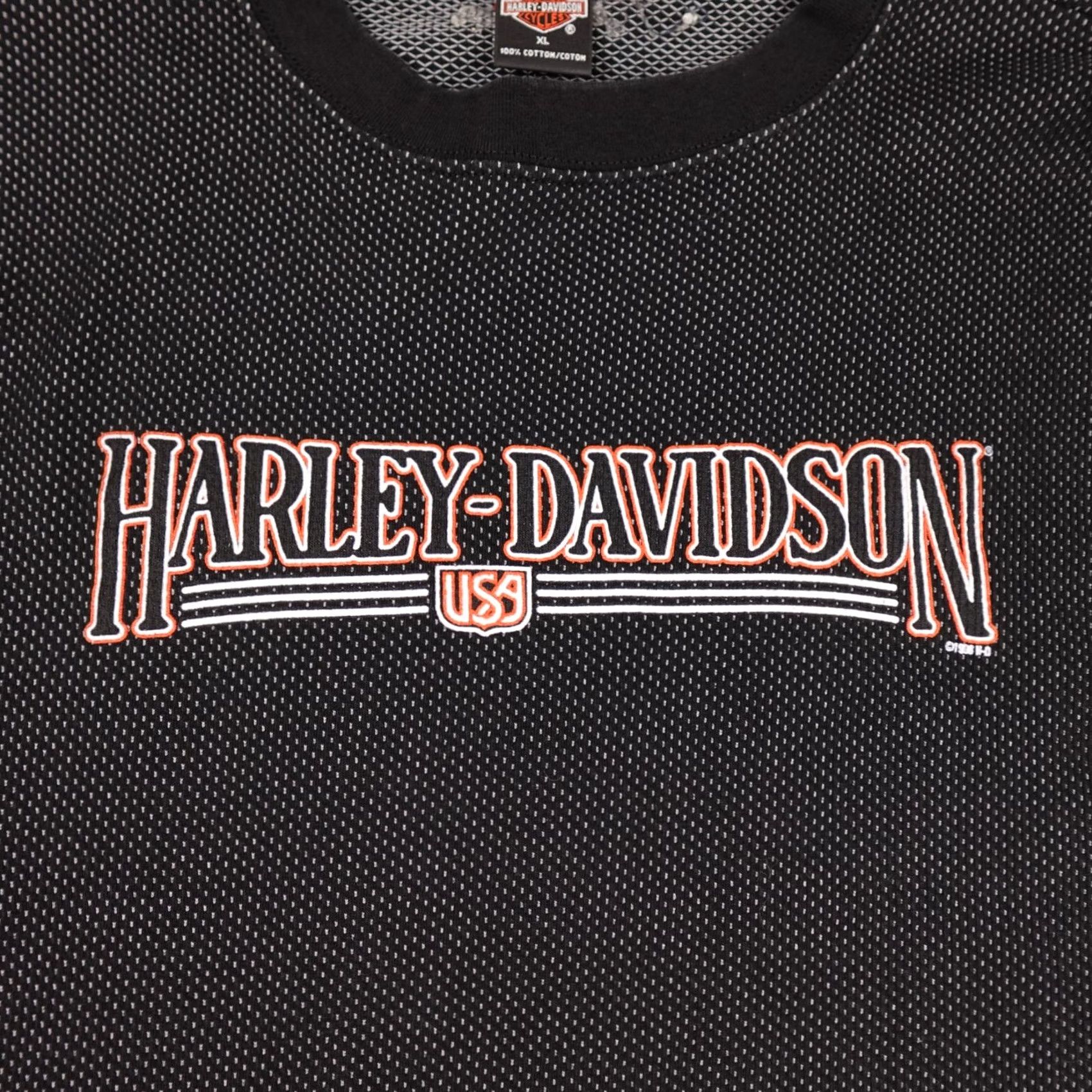 Harley Davidson VINTAGE Harley-Davidson Jersey Mens XL Black Sleeveless Y2K Grunge Bike Size US XL / EU 56 / 4 - 6 Thumbnail