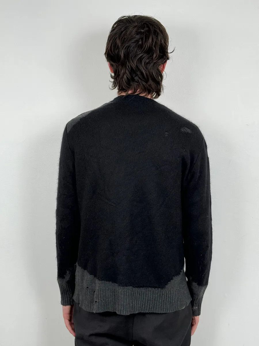 Diesel 2000s Diesel Spiderweb Destroyed Grey Wool Sweater Size US M / EU 48-50 / 2 - 3 Thumbnail