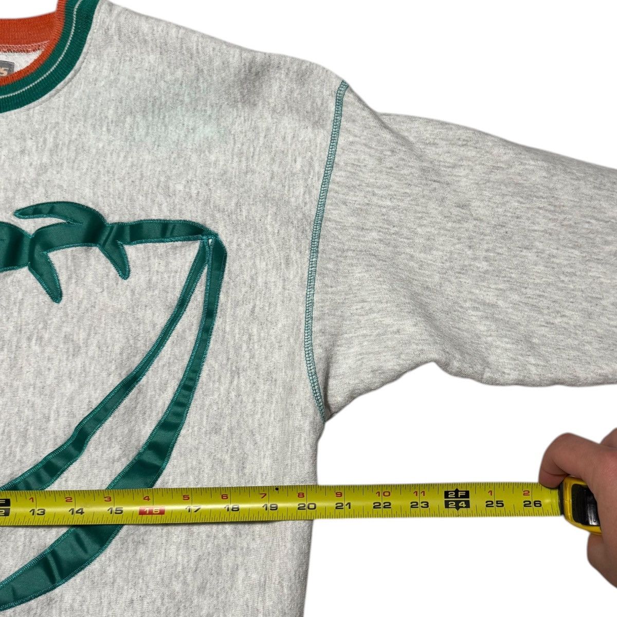 Vintage Vintage Miami Dolphins NFL Gray Sweatshirt Men's Large FLAW Size US L / EU 52-54 / 3 - 6 Thumbnail