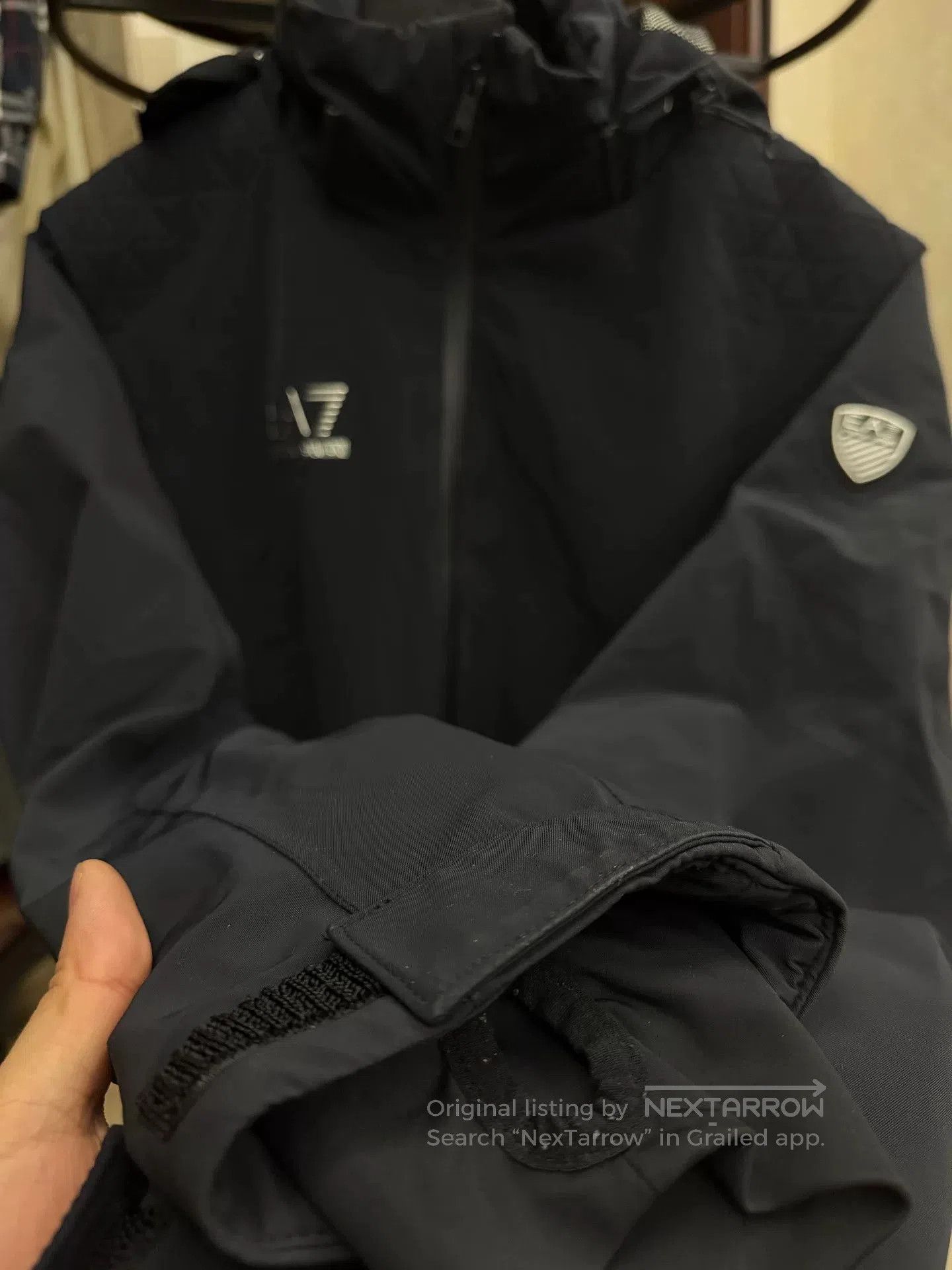 Emporio Armani EA7 Armani Men's Hooded Jacket. Size US XL / EU 56 / 4 - 9 Thumbnail