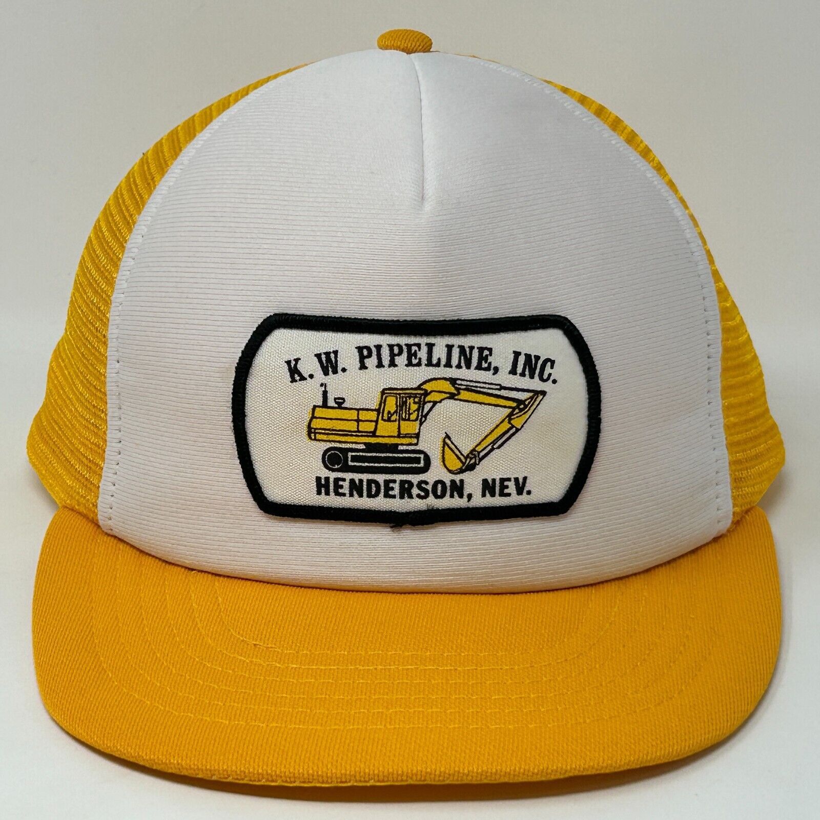 Vintage Vintage 80s KW Pipeline Inc Trucker Hat Baseball Cap Yellow Size ONE SIZE - 1 Thumbnail