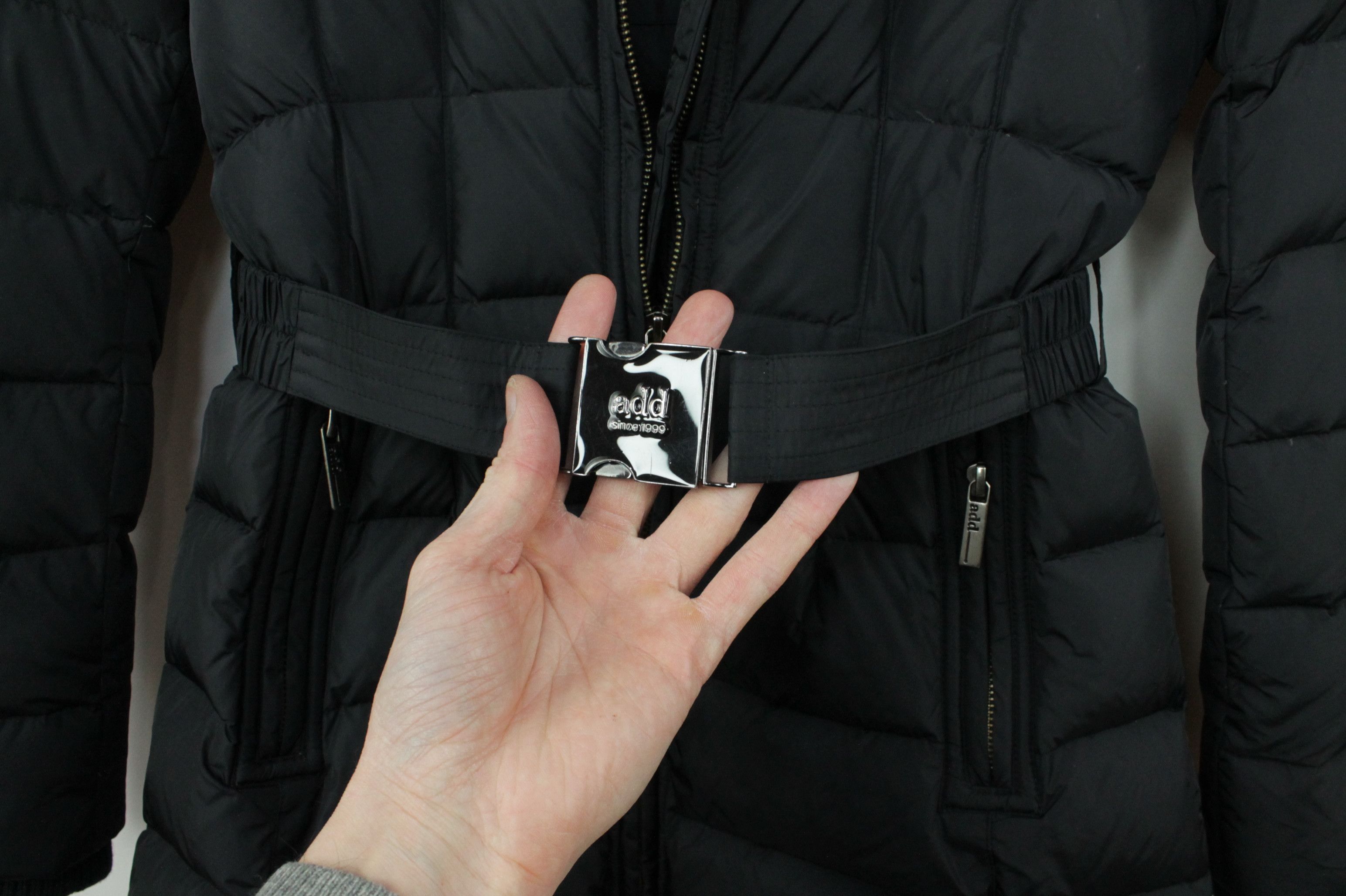 Add × Designer Add Down Black Coat Jacket With Belt Size XS / US 0-2 / IT 36-38 - 5 Thumbnail