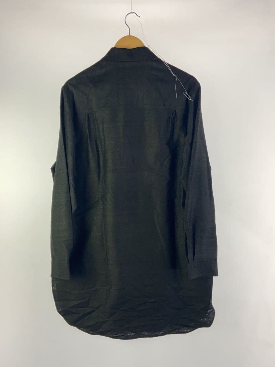 Yohji Yamamoto yohji yamamoto POUR HOMME SILK BLK ROUND HEM BLOUSE Size US L / EU 52-54 / 3 - 2 Thumbnail