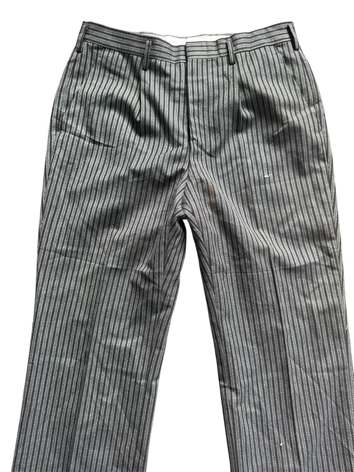 Japanese Brand JAPAN BRAND CASUAL STRIPE PANTS KIND WEAR GREY BLACK STRIPE Size US 30 / EU 46 - 4 Thumbnail