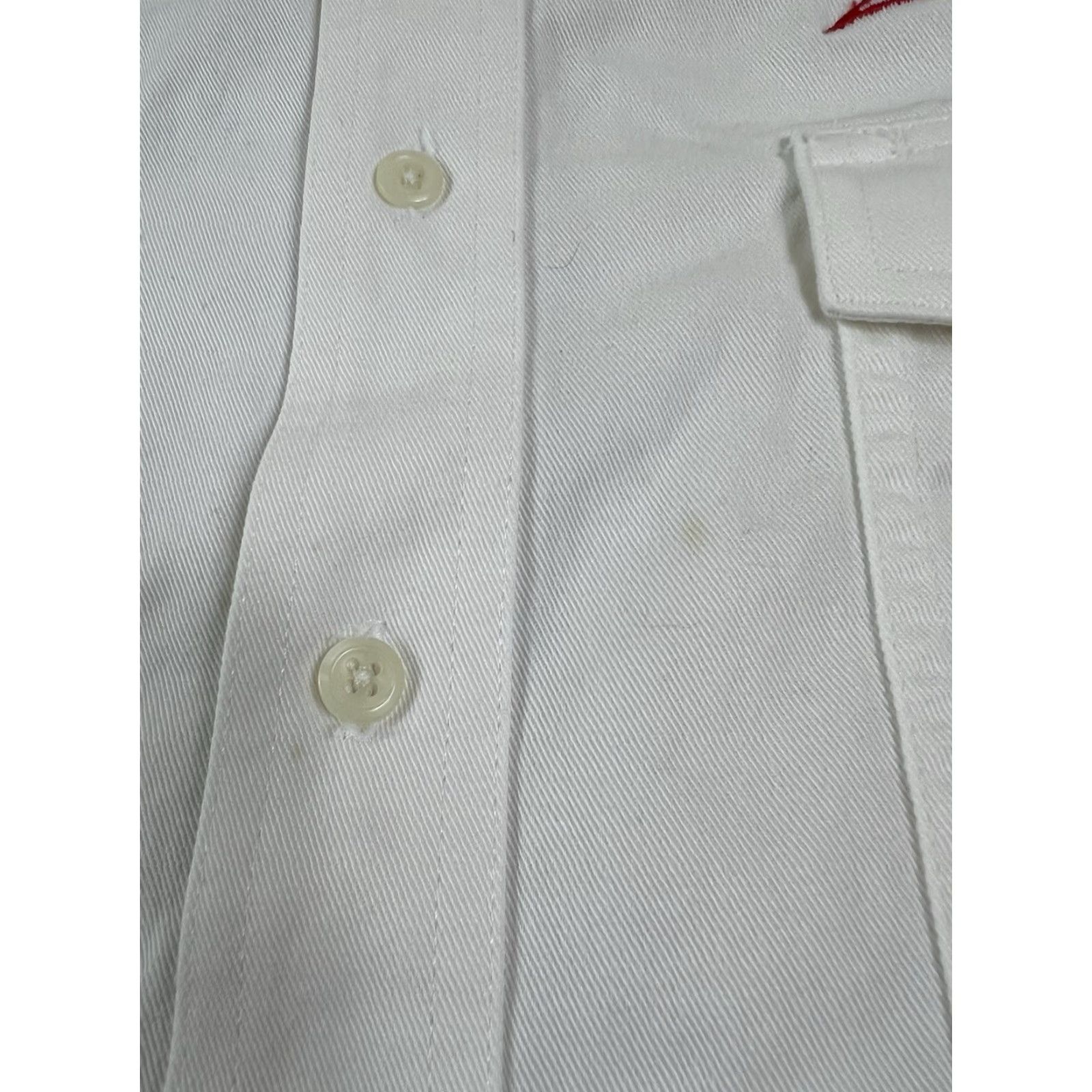 Wrangler VINTAGE Wrangler Western Button-Up Shirt Men 2XL White Solid Long Sleeve NFR 2002 Rodeo PRCA 36x175 Mens Size US XXL / EU 58 / 5 - 7 Thumbnail