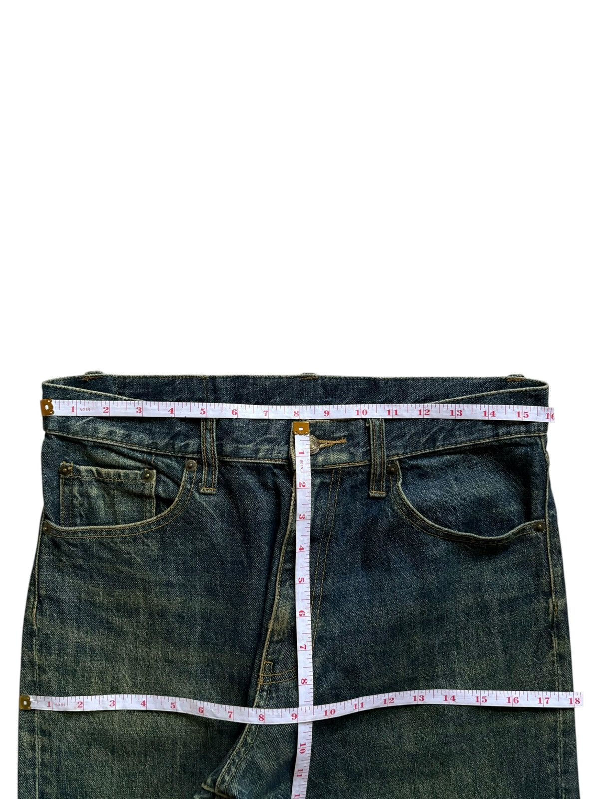 Japanese Brand Vintage Japanese Brand Mud Wash Distressed Loose Jeans Size US 32 / EU 48 - 11 Thumbnail