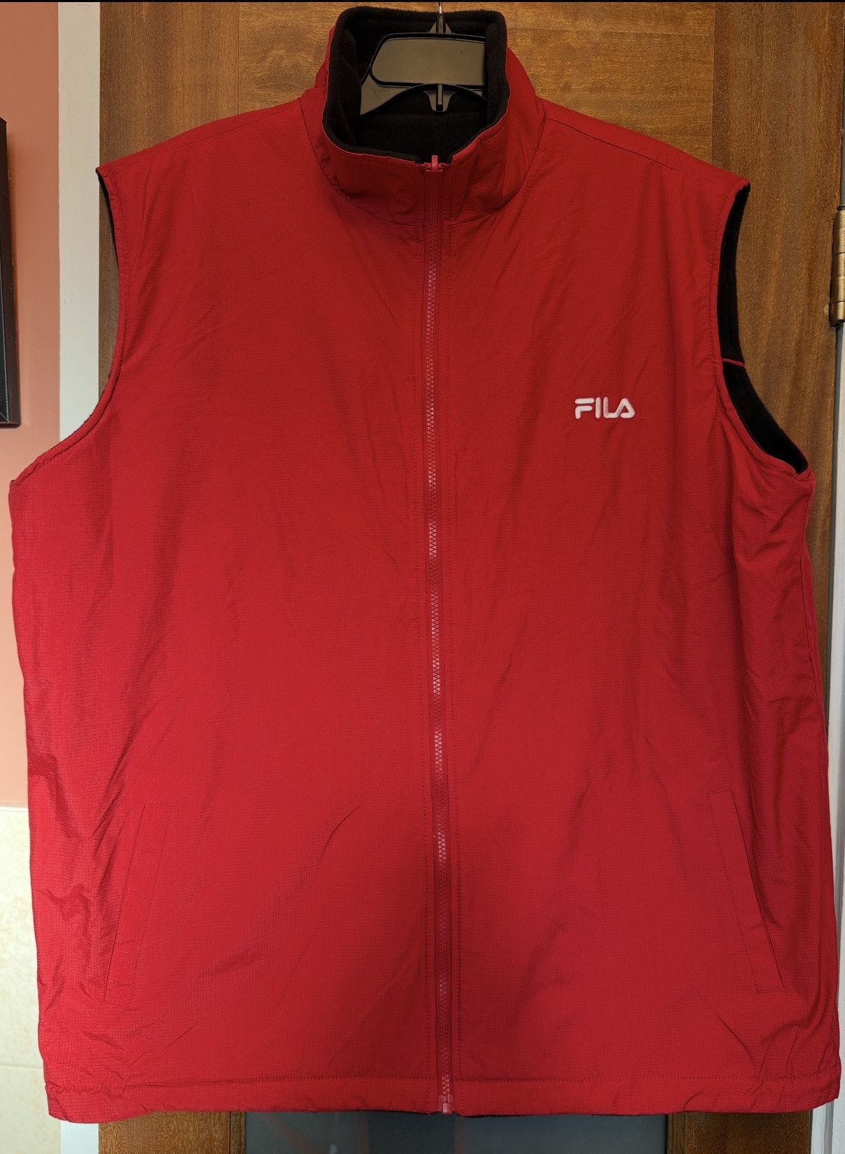 Fila Fila Men’s Red Convertible 3/1 Nylon Hooded Vest Parka XXL Size US XXL / EU 58 / 5 - 6 Thumbnail