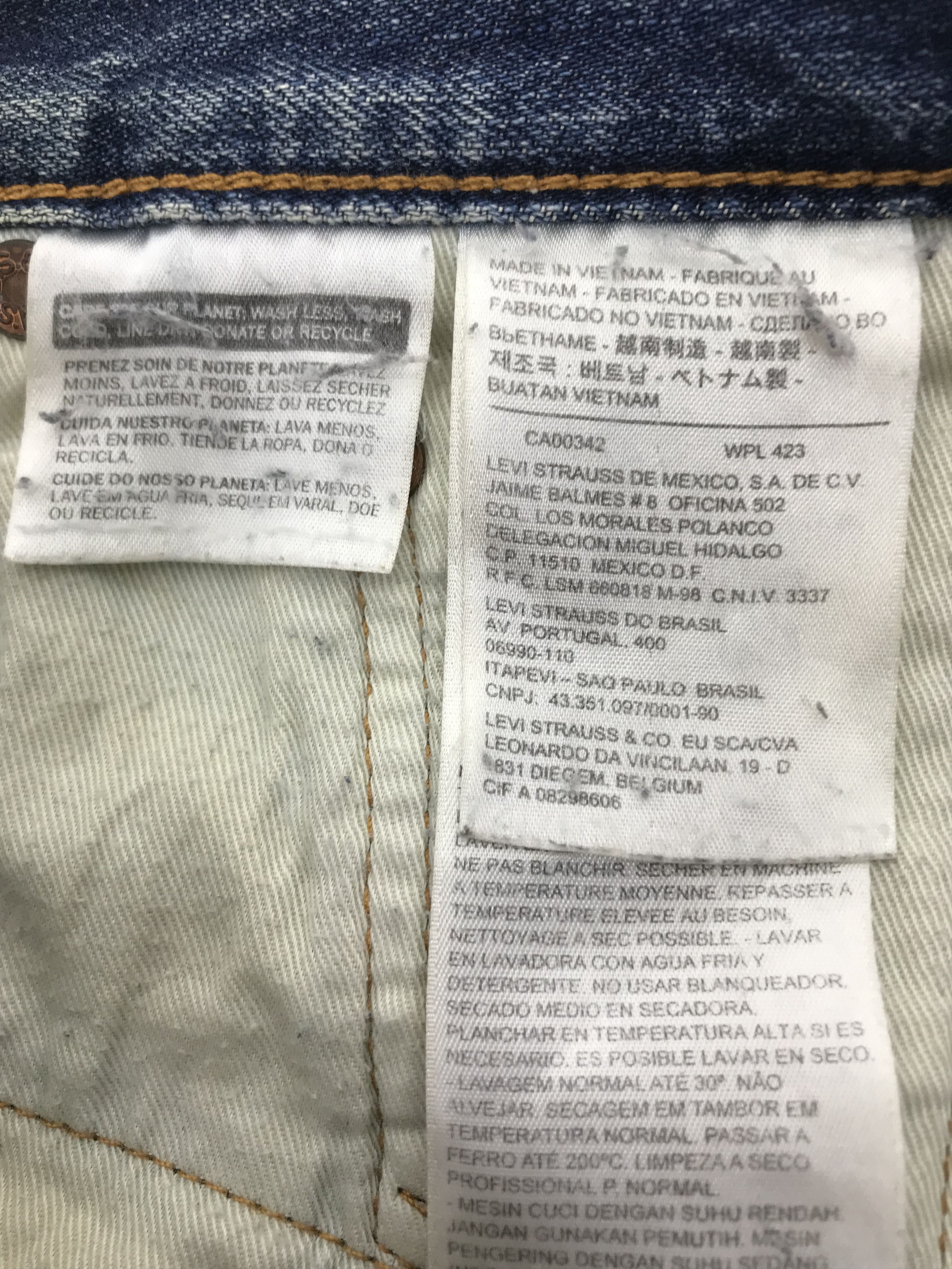 Levi's Vintage Levi's 502 Mud Wash Jeans Distressed Denim Size US 29 - 13 Thumbnail