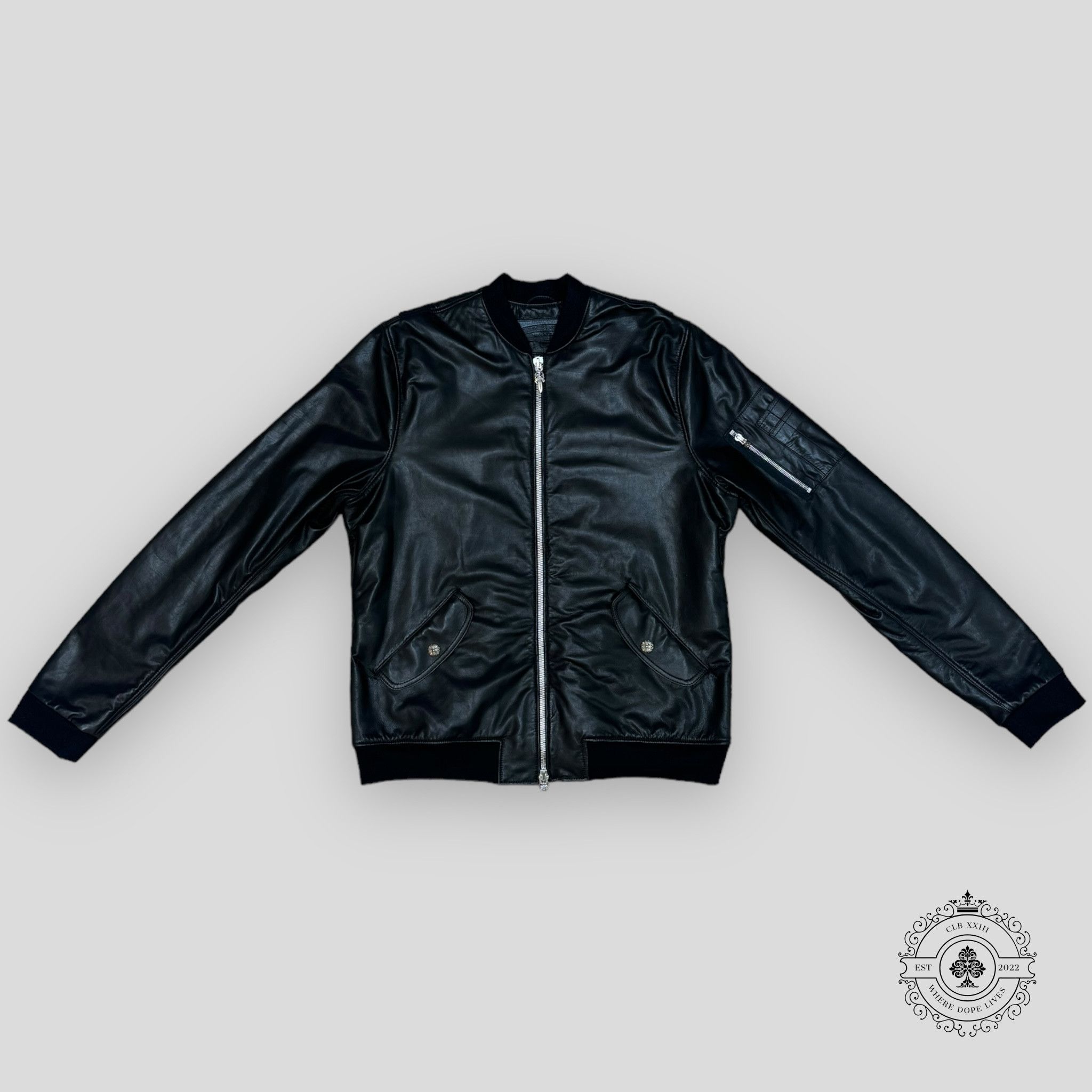 Chrome Hearts Chrome Hearts Leather Jacket Size US XL / EU 56 / 4 - 1 Thumbnail