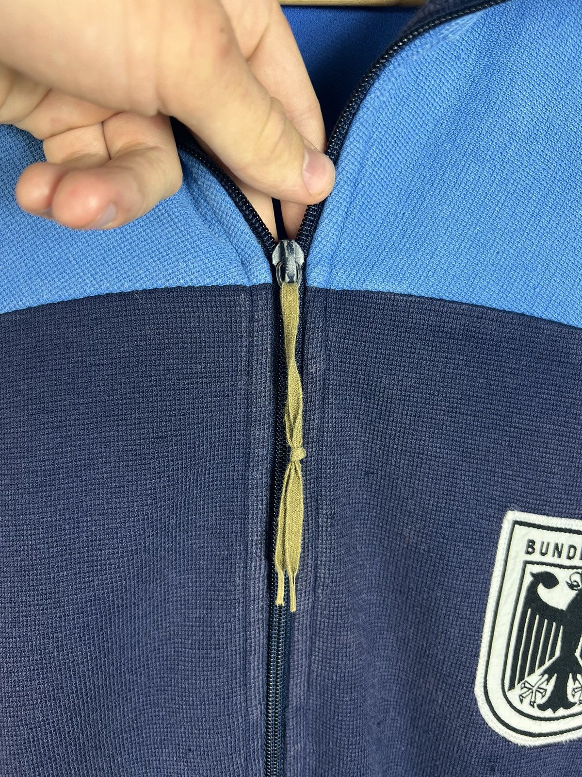 Vintage Vintage 80s Bundeswehr Germany Army Track Top Jacket Size US L / EU 52-54 / 3 - 6 Thumbnail