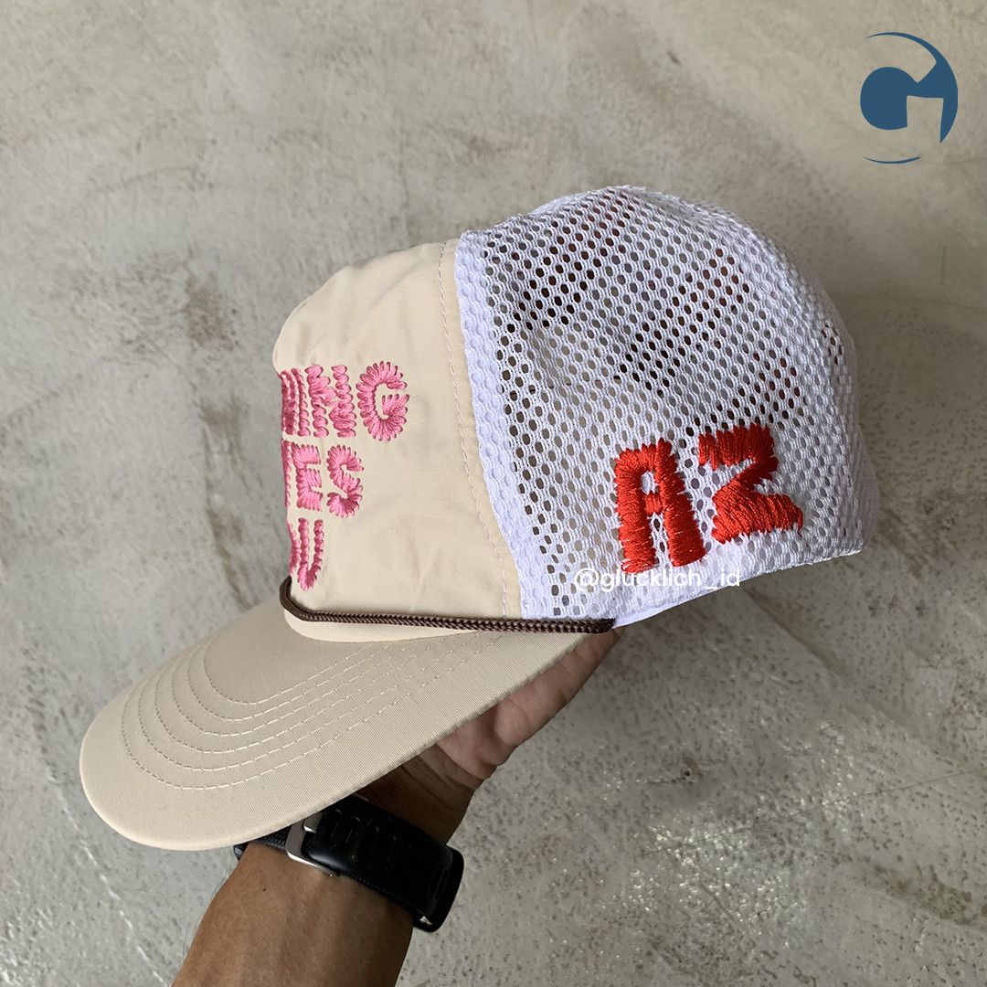 Alex Zono Alex Zono, "Running Loves You" Trucker Cap in Pink Size ONE SIZE - 4 Thumbnail