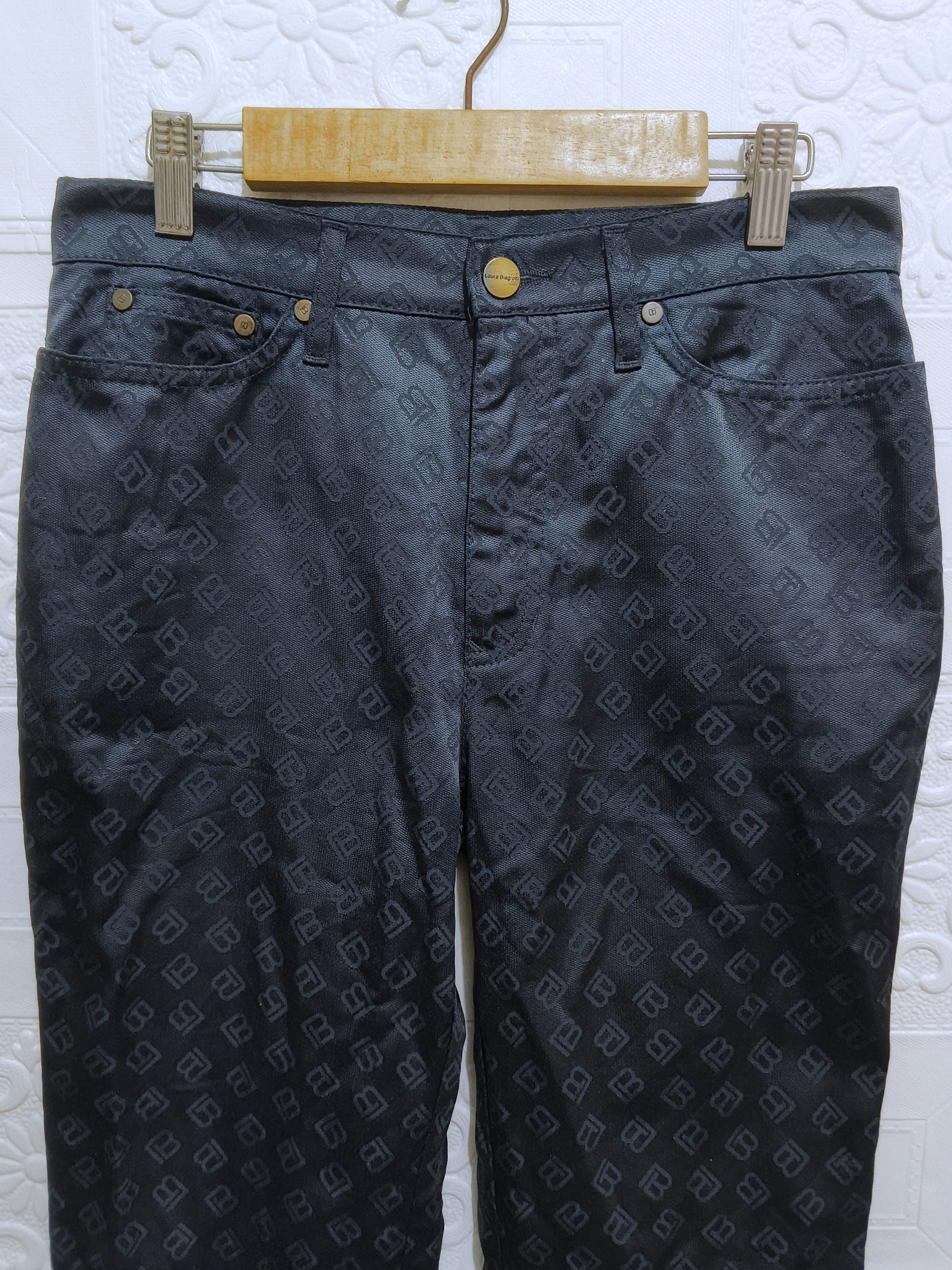 Laura Biagiotti LAURA BIAGIOTTI MONOGRAM PANTS Size 29" - 3 Thumbnail