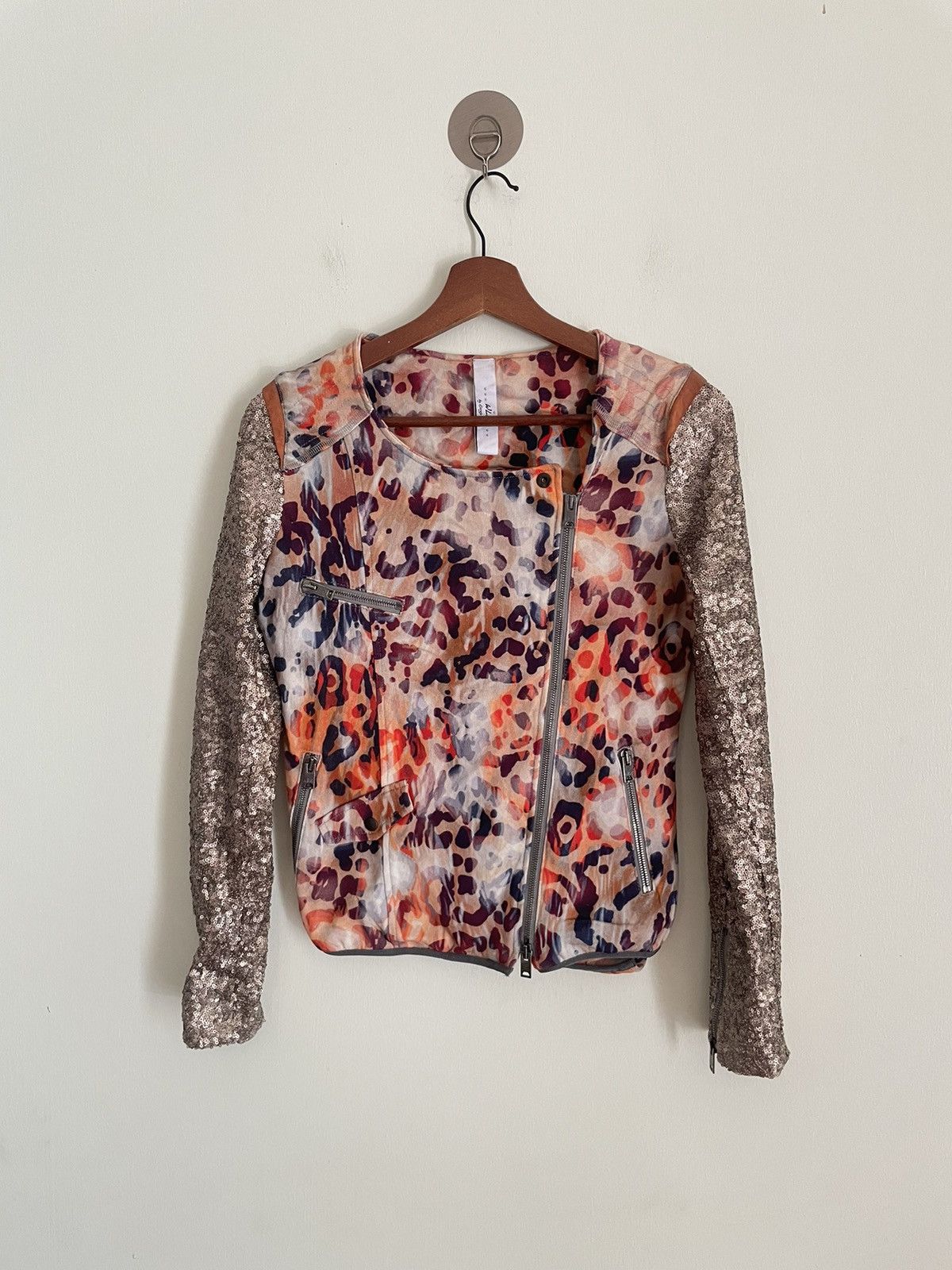 Giorgio Brato WLG by Giorgio Brato Sequin Sleeve Sweater Size S / US 4 / IT 40 - 1 Thumbnail