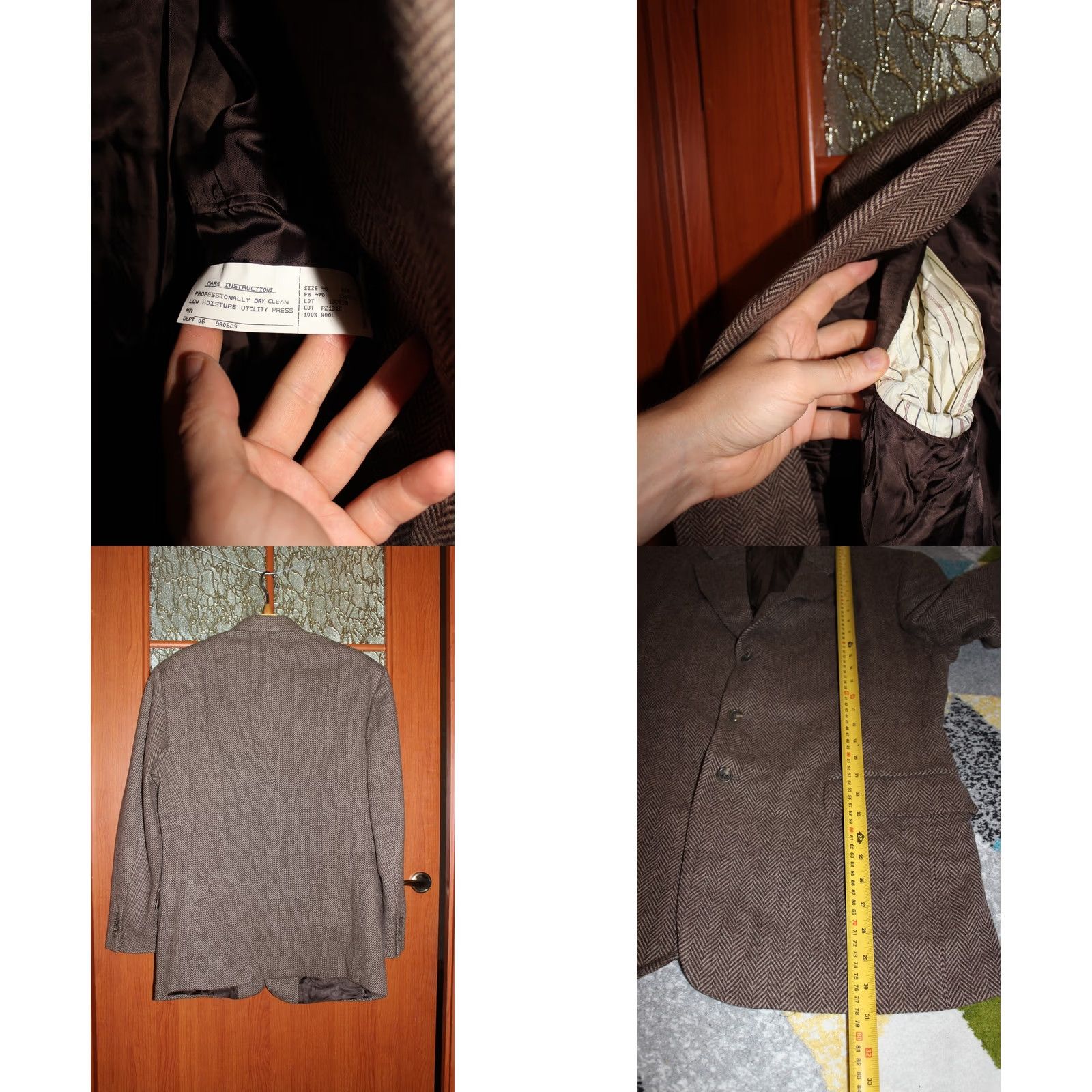 Polo Ralph Lauren VINTAGE Polo Ralph Lauren RRL Blazer Jacket Wool Herringbone Brown M Mens Size US M / EU 48-50 / 2 - 8 Thumbnail