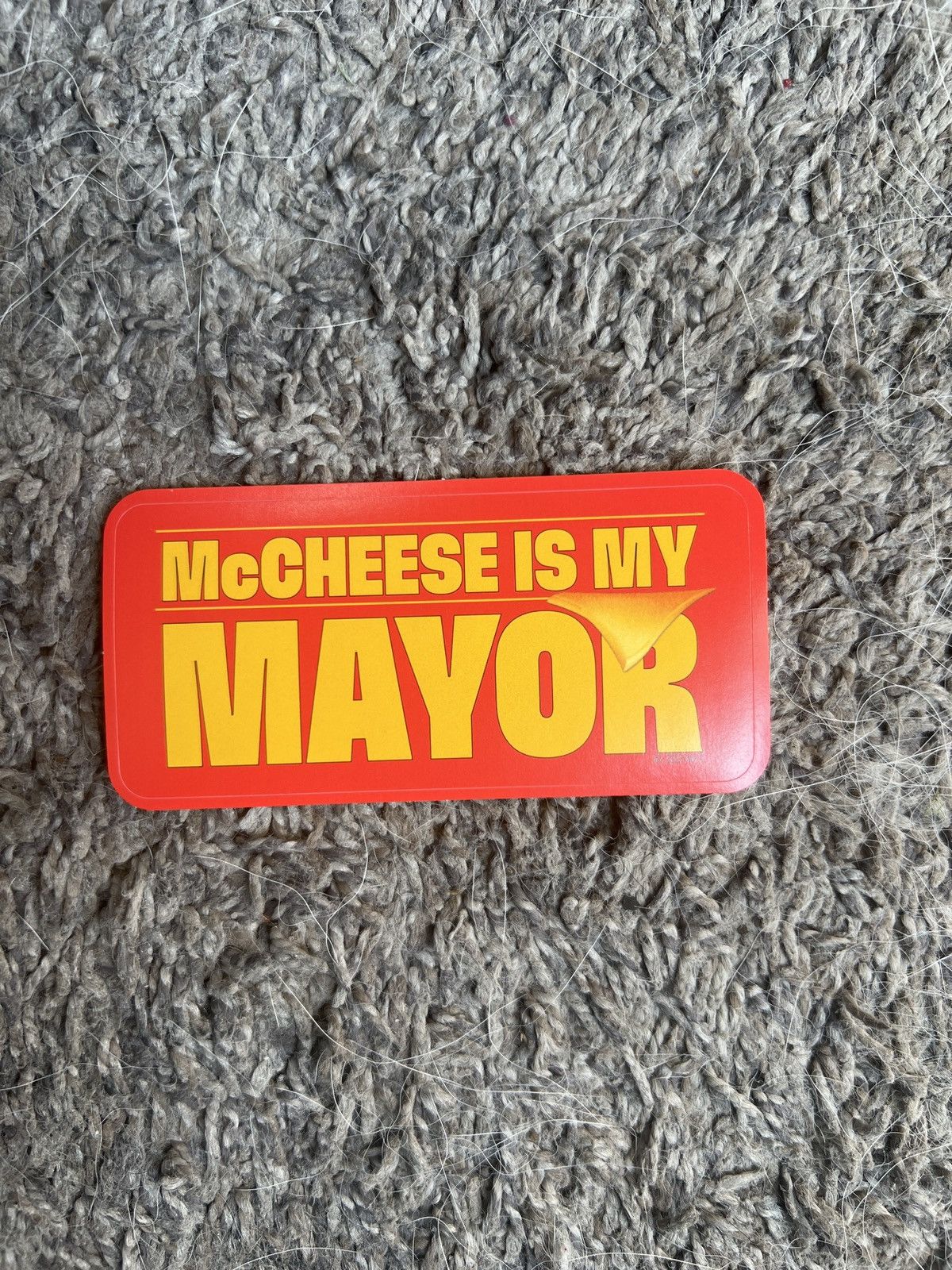Hypebeast 2025 McDonald’s McCheese Is My Mayor Sticker Size ONE SIZE - 1 Thumbnail