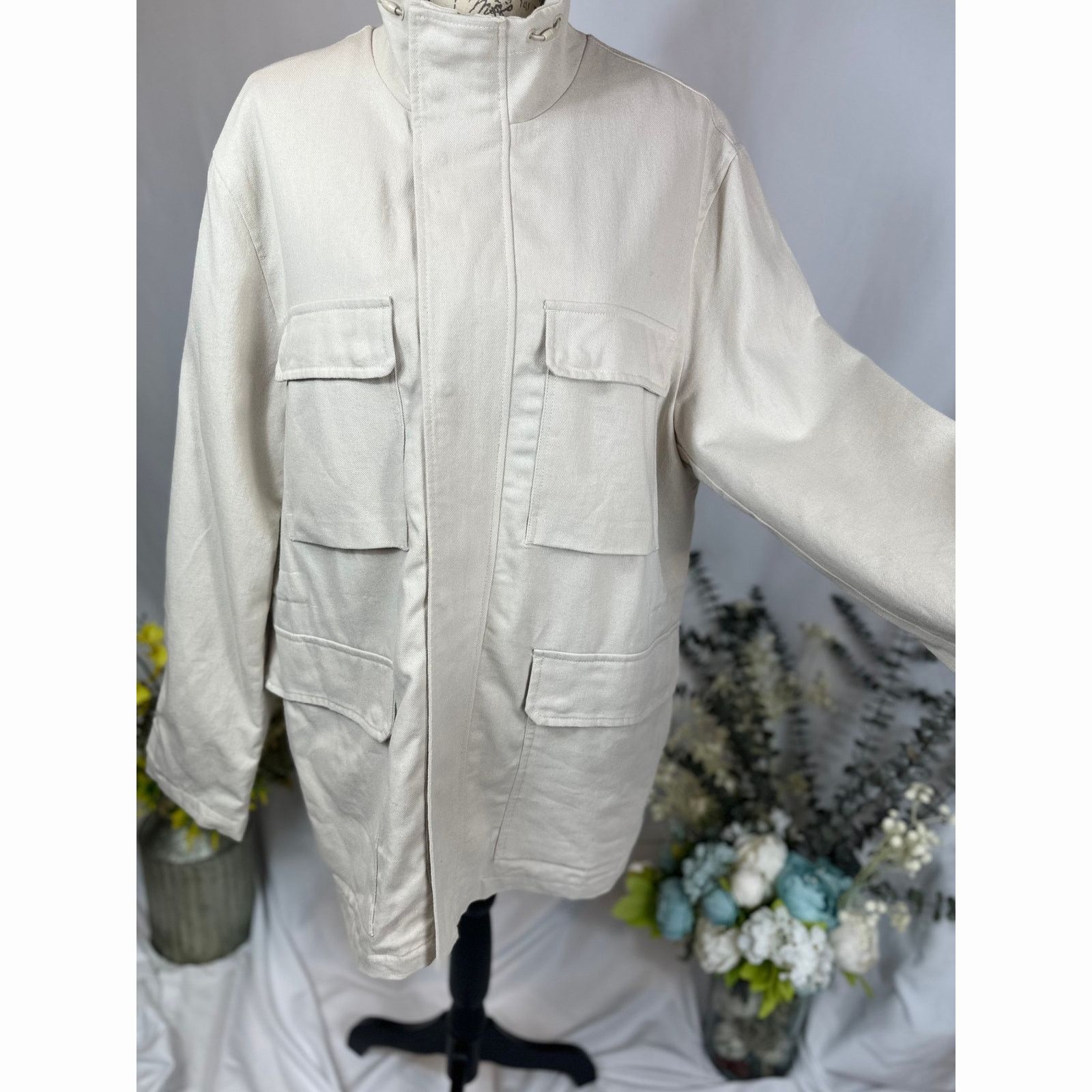 PIOMBO MP Piombo Safari 4 Flap Pocket Jacket Concealed zip size S Size US S / EU 44-46 / 1 - 9 Thumbnail