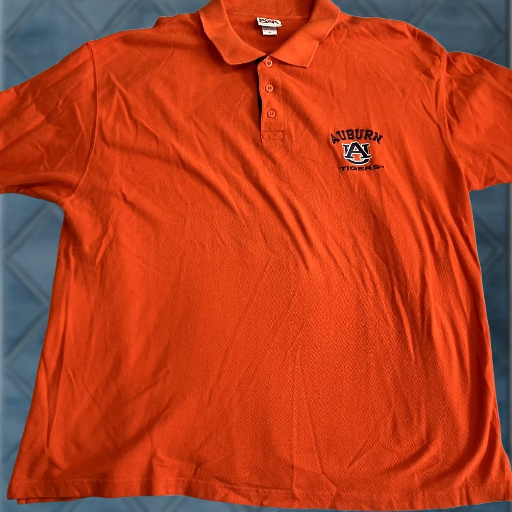 Vintage Auburn University Tigers Red Oak Orange Golf Polo XL Size US XL / EU 56 / 4 - 1 Thumbnail