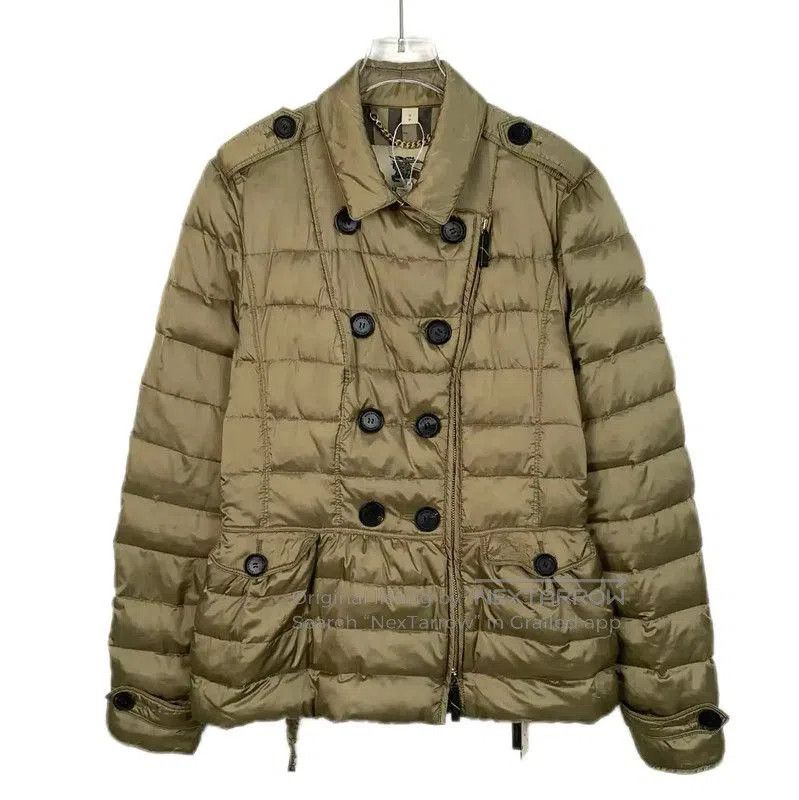 Burberry Burberry Brown Nylon Women's Puffer Jacket. Size S / US 4 / IT 40 - 1 Thumbnail